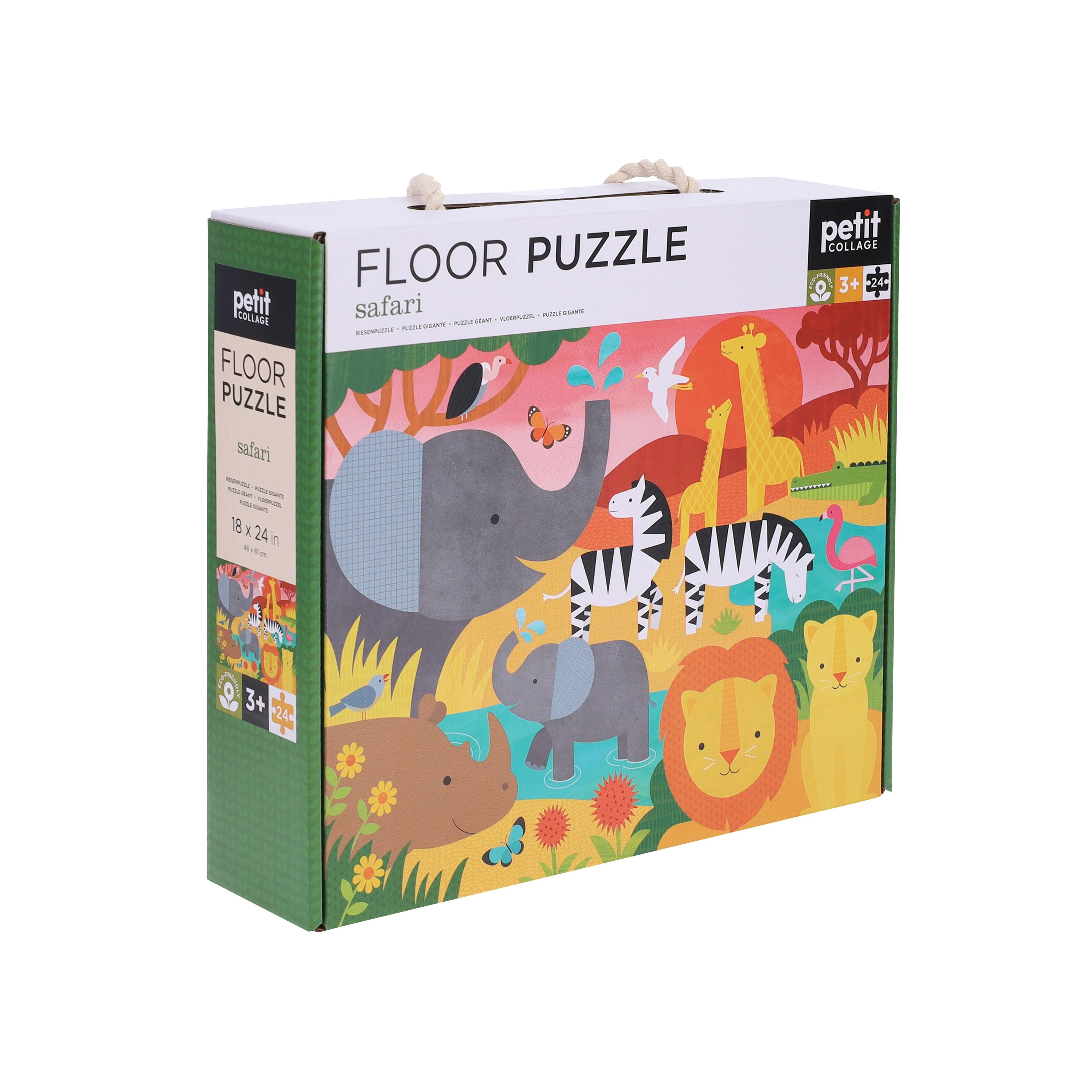 Petit Collage | Floor Puzzle - Safari