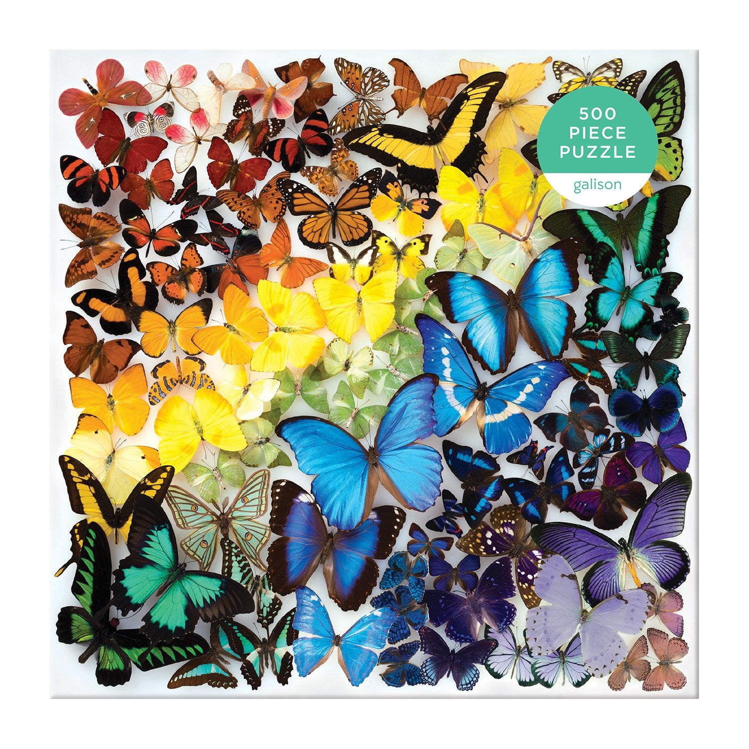Galison | 500pc Puzzle - Rainbow Butterflies