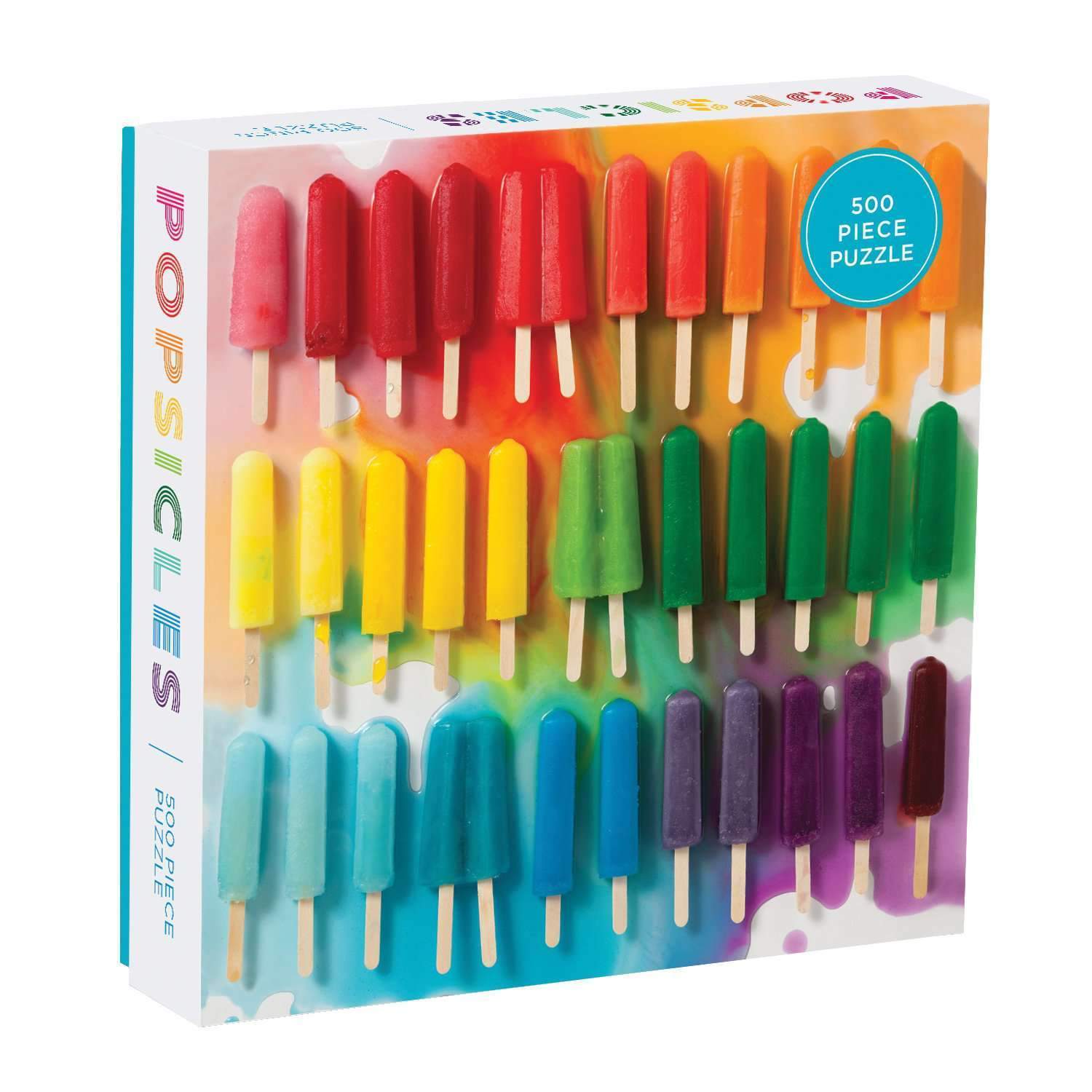 Galison | 500pc Puzzle - Rainbow Popsicles