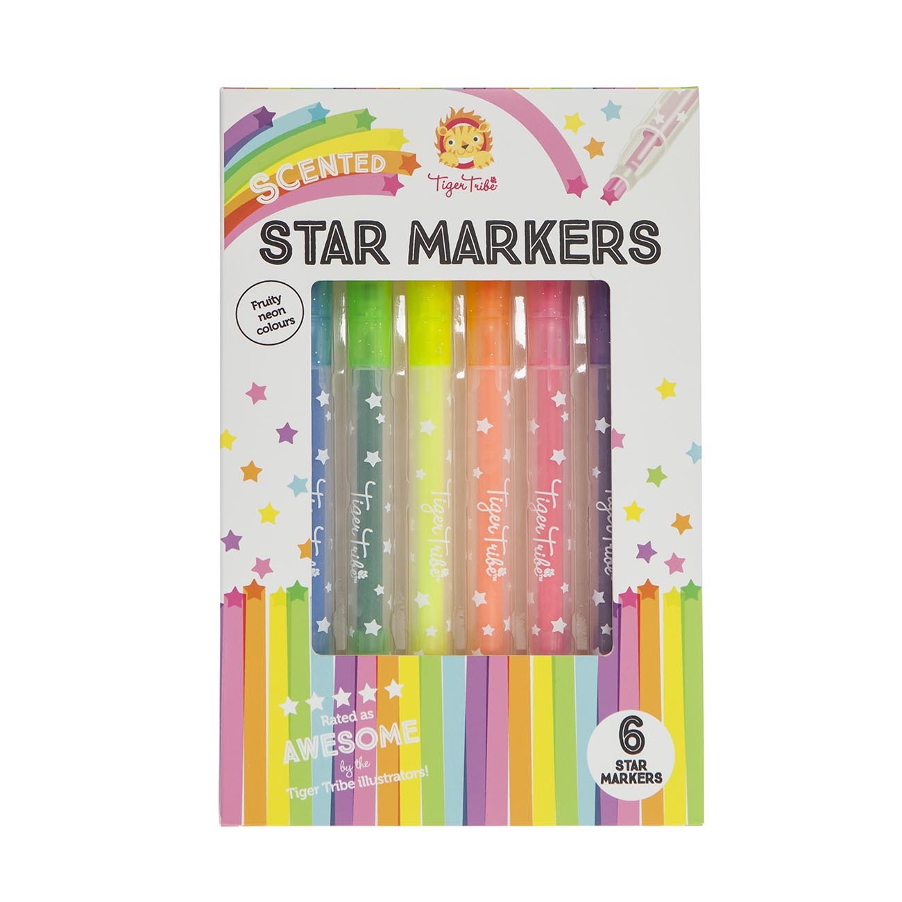 Tiger Tribe | Scented Star Markers - 6pk