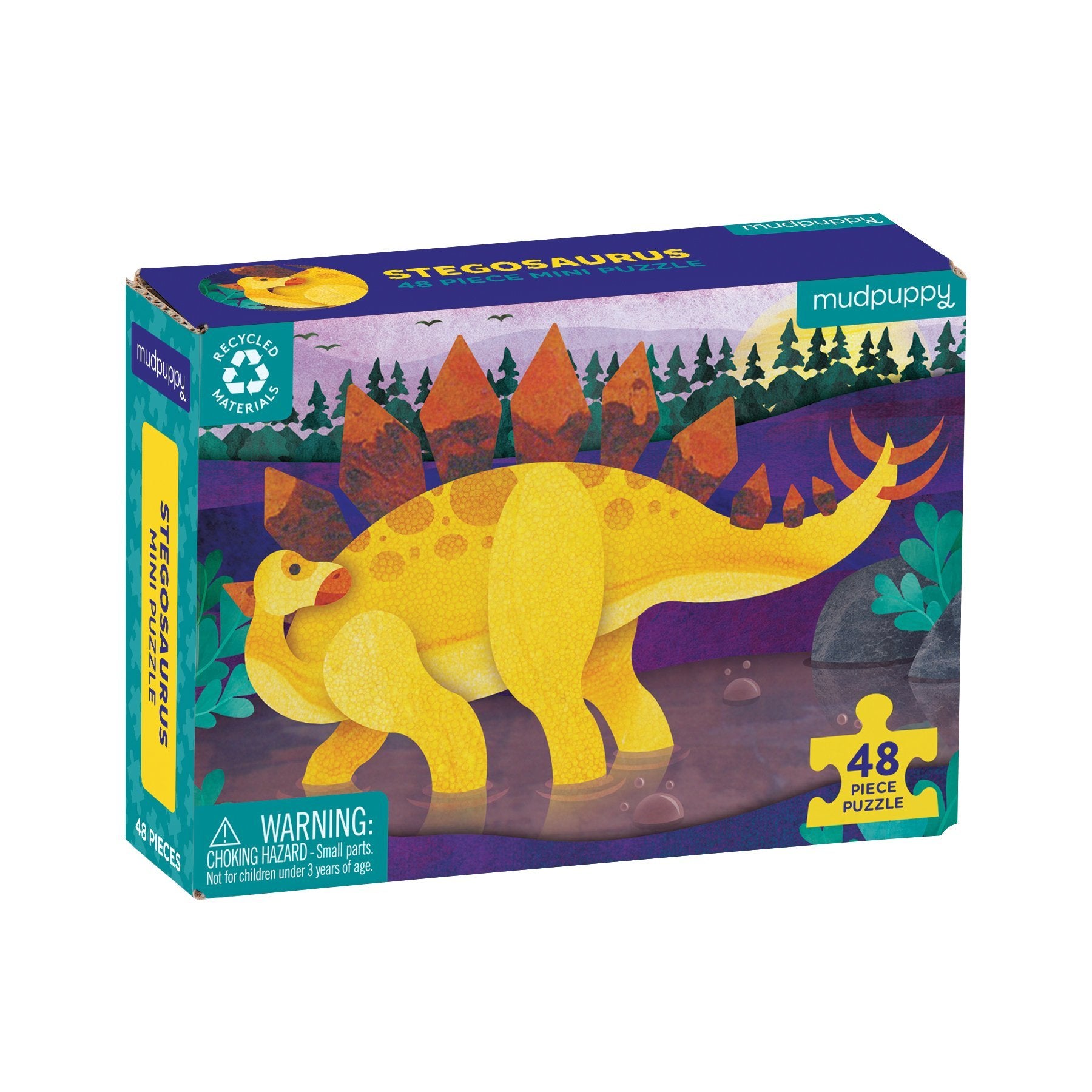 Mud Puppy | Mini Puzzle - Stegosaurus 48pc