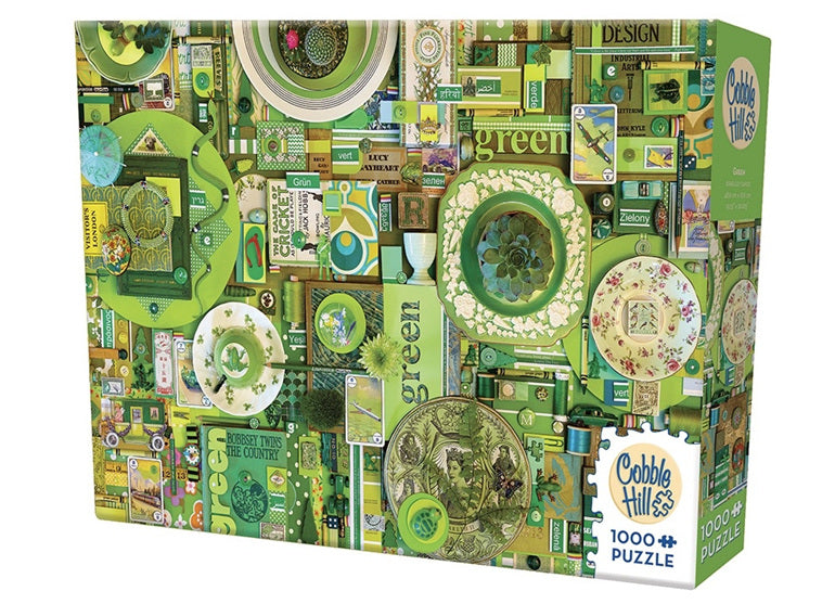 Cobble Hill | Rainbow Project Puzzle - Green 1000pc