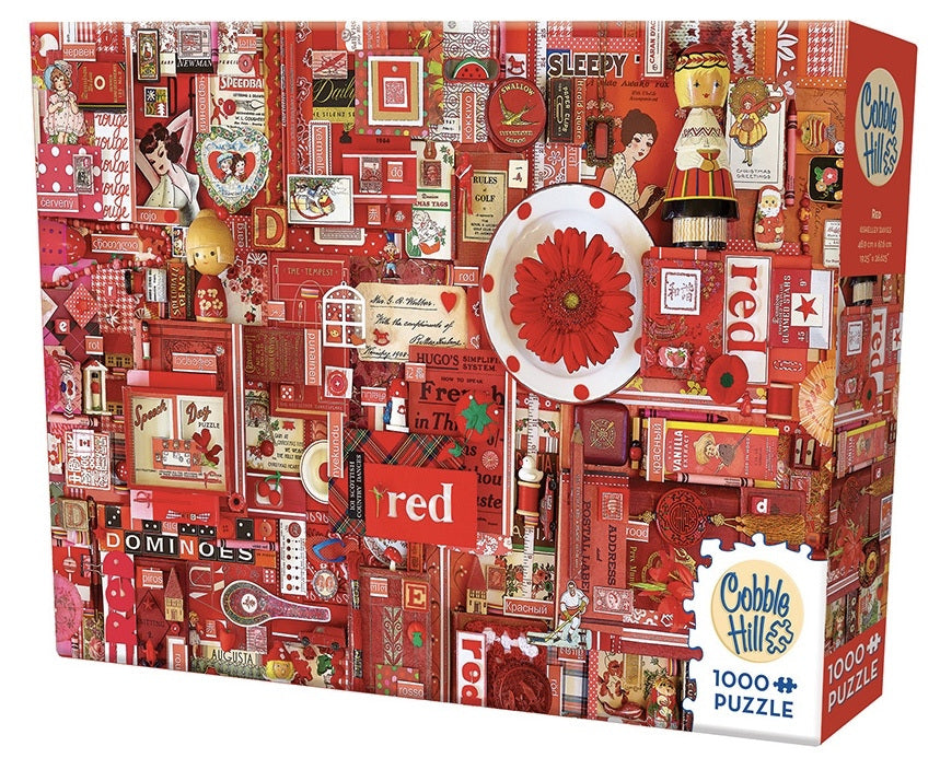 Cobble Hill | Rainbow Project Puzzle - Red 1000pc