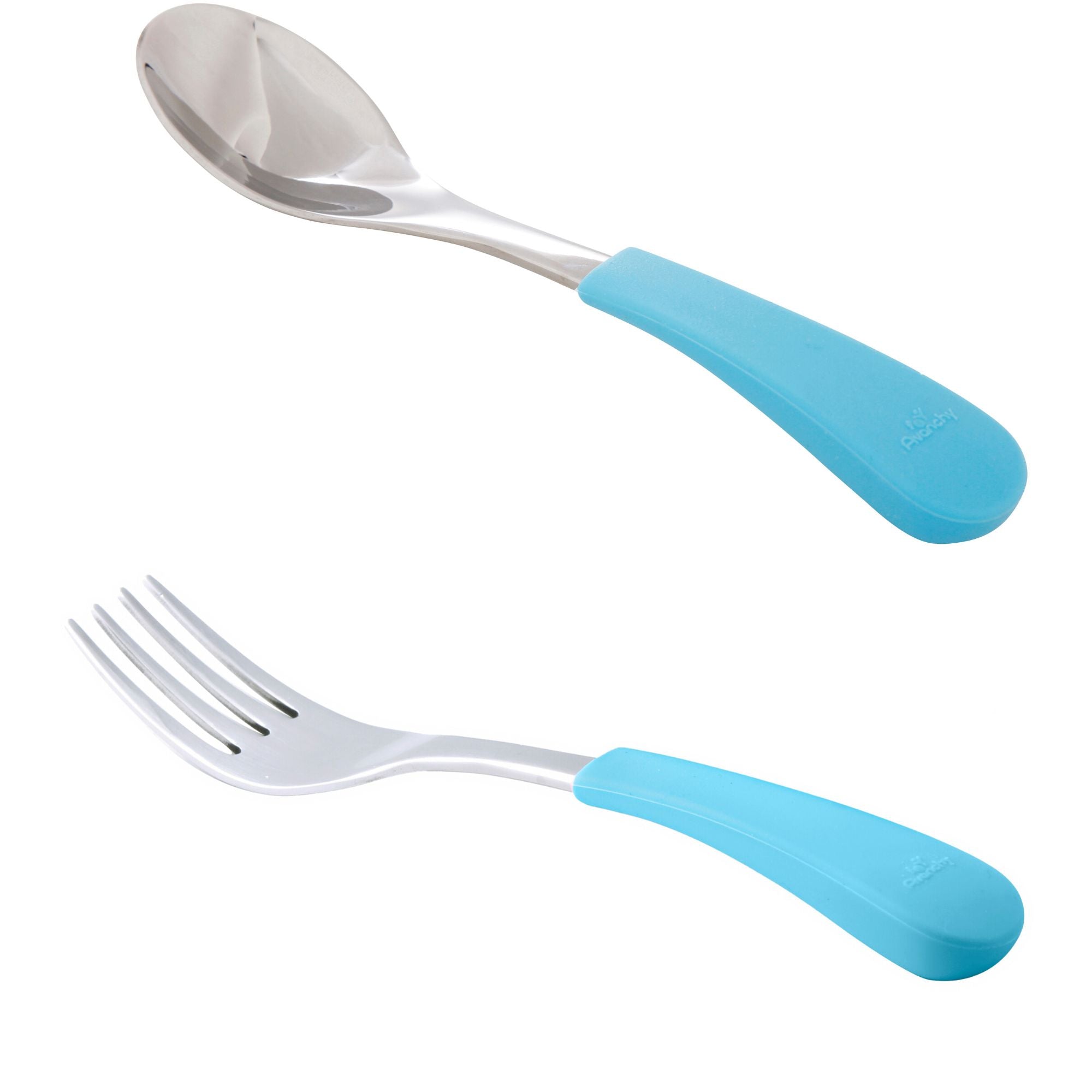 Avanchy | Stainless Steel Fork & Baby Spoon Set | 2 pack