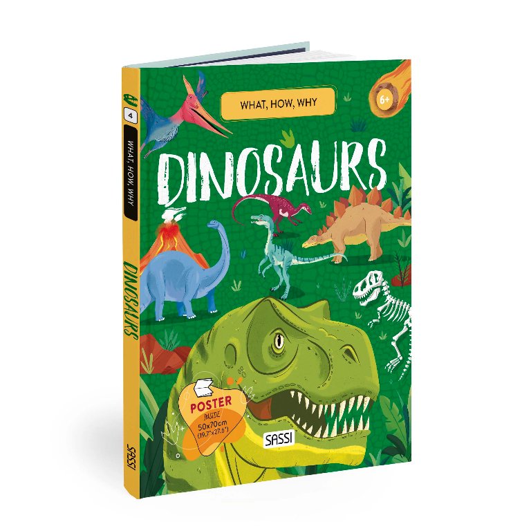 Sassi | What, How, Why - Dinosaurs - Book & Poster