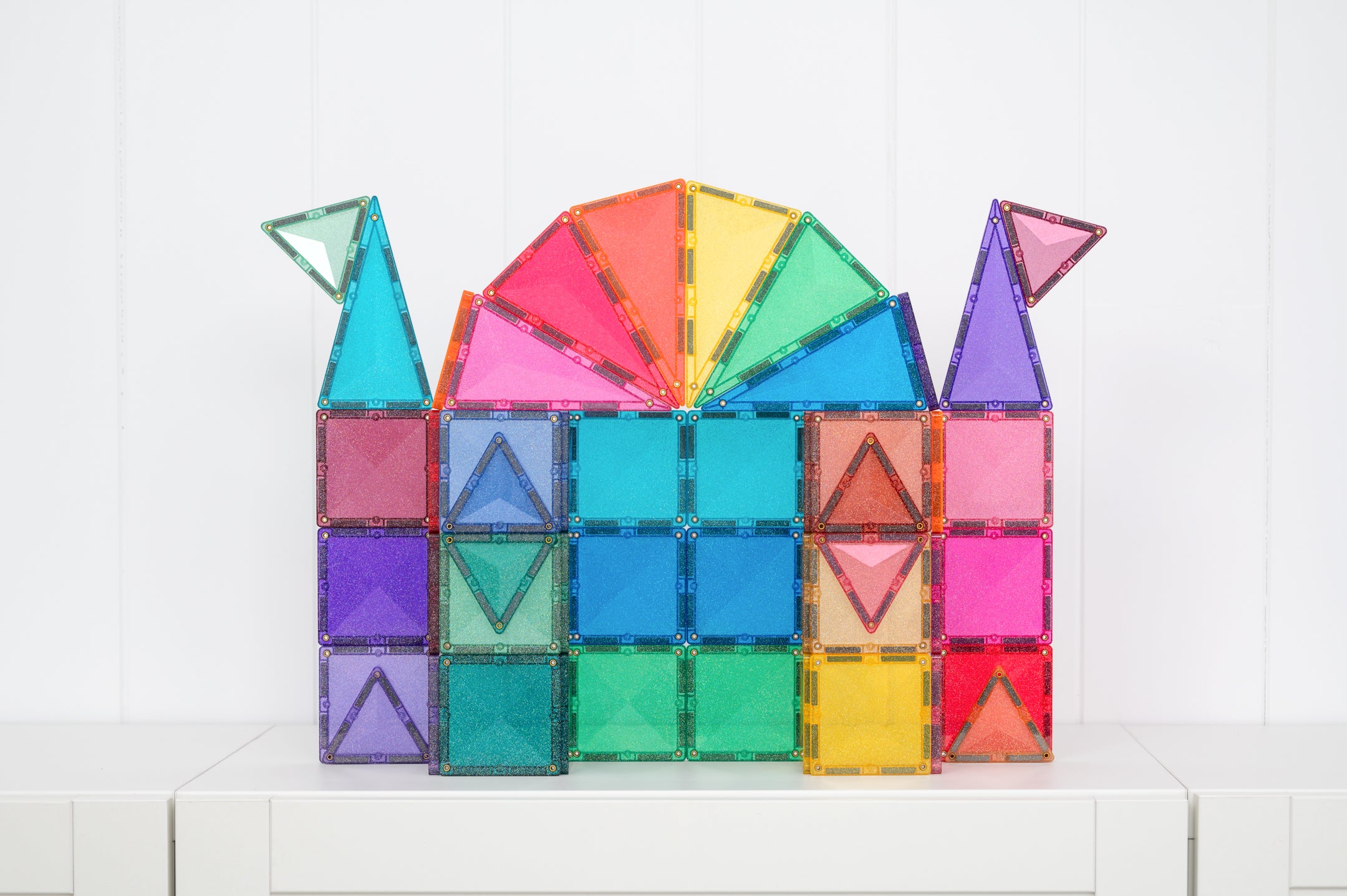 Connetix | Glitter Castle Pack - 48 pc
