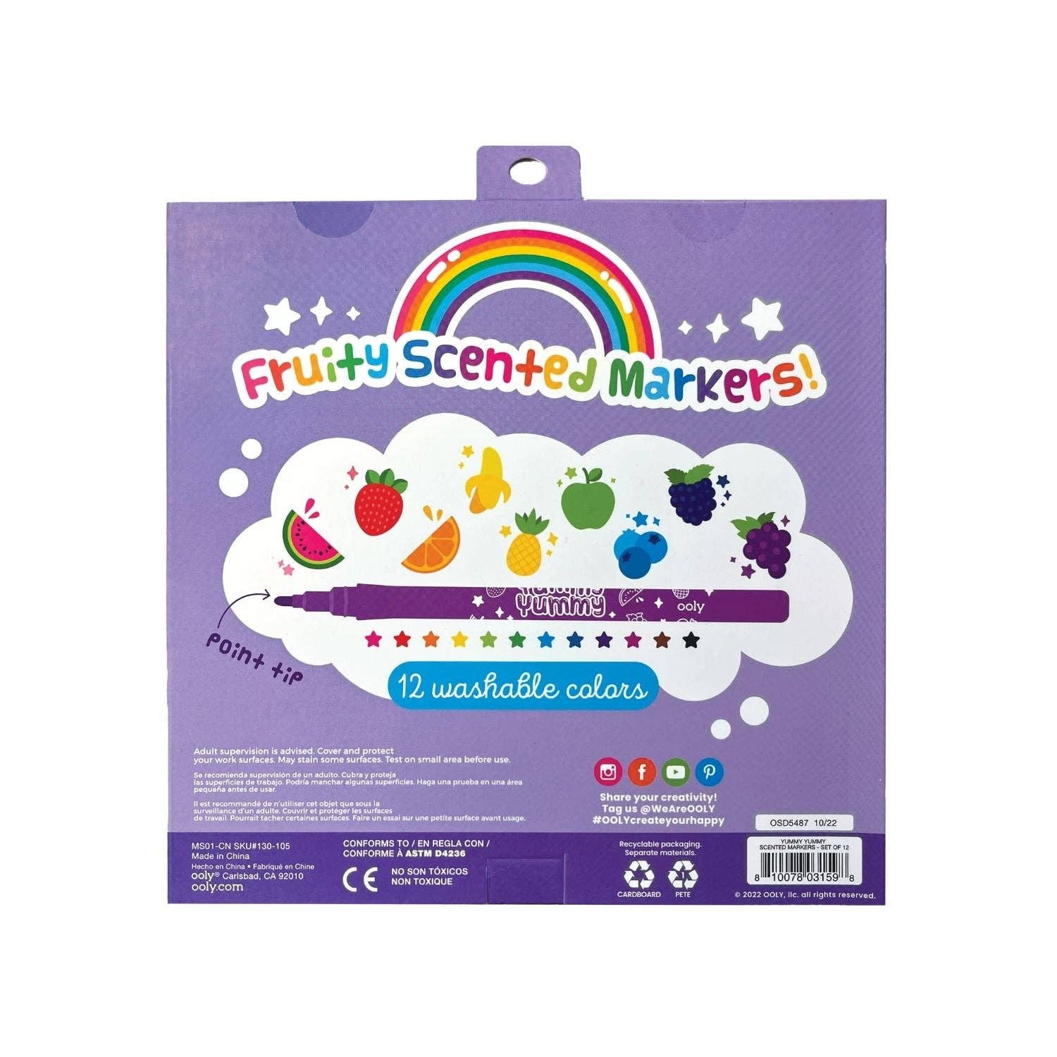 Ooly | Yummy Yummy Scented Markers - 12pk