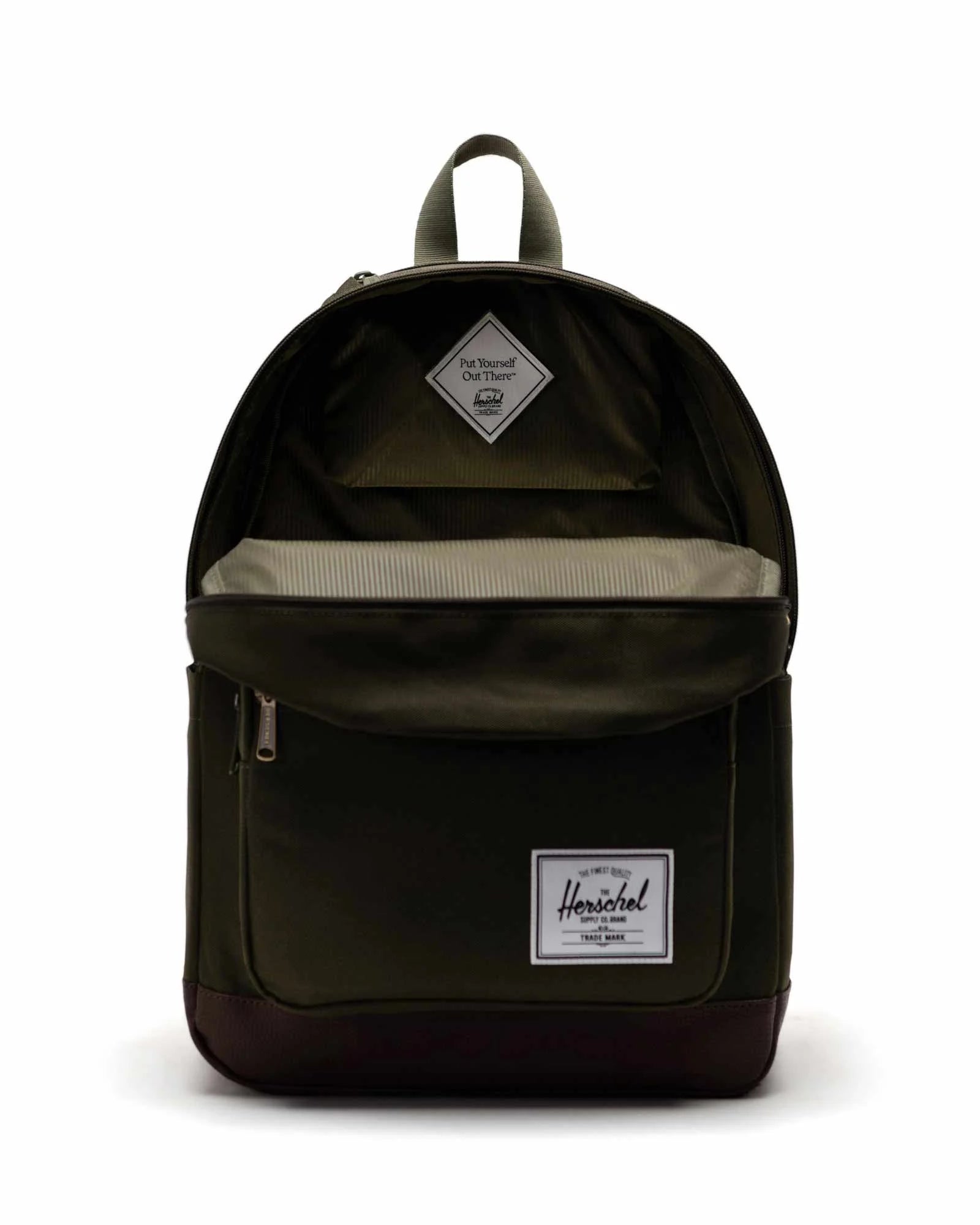 Herschel Supply Co. | Pop Quiz Backpack (25L) - Green & Chicory Coffee