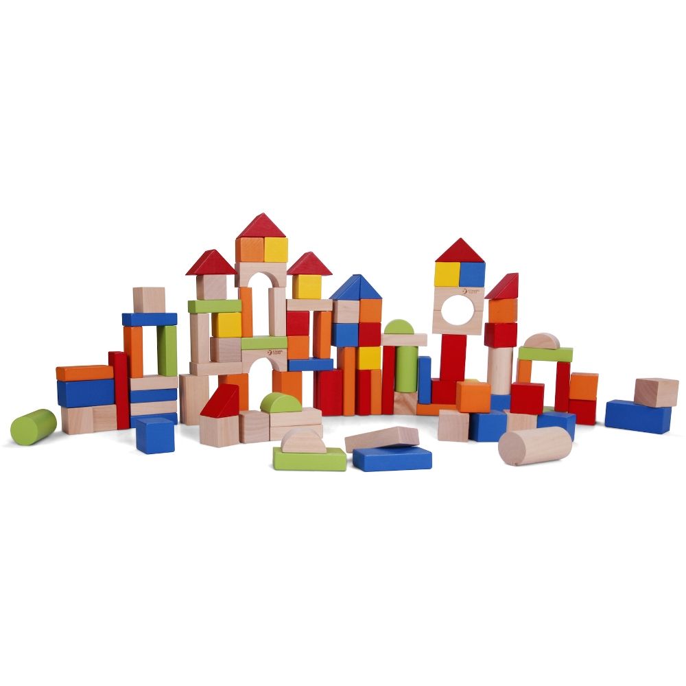 Classic World | 100pc Wooden Blocks Barrel