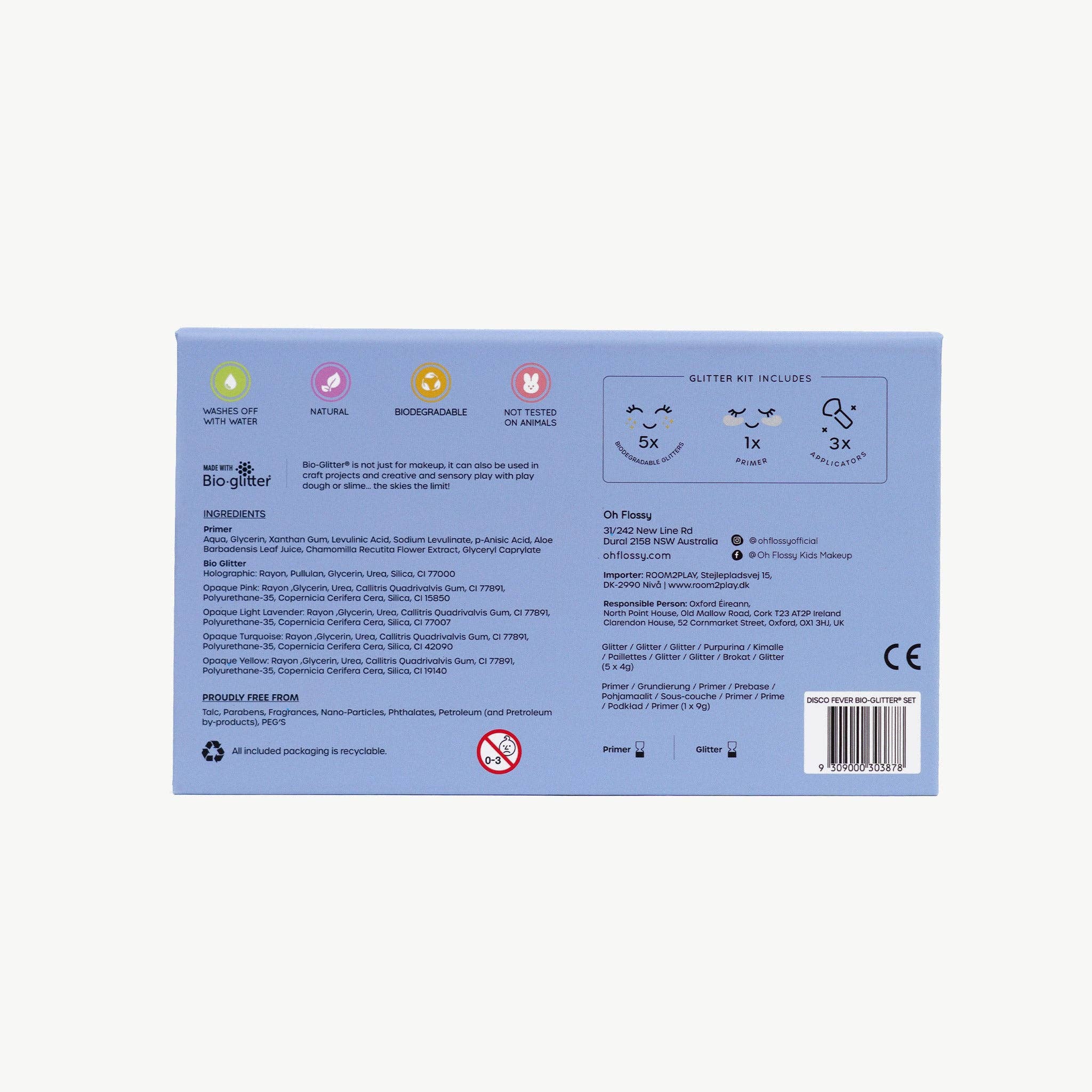 Oh Flossy | Kids Disco Fever Glitter Set