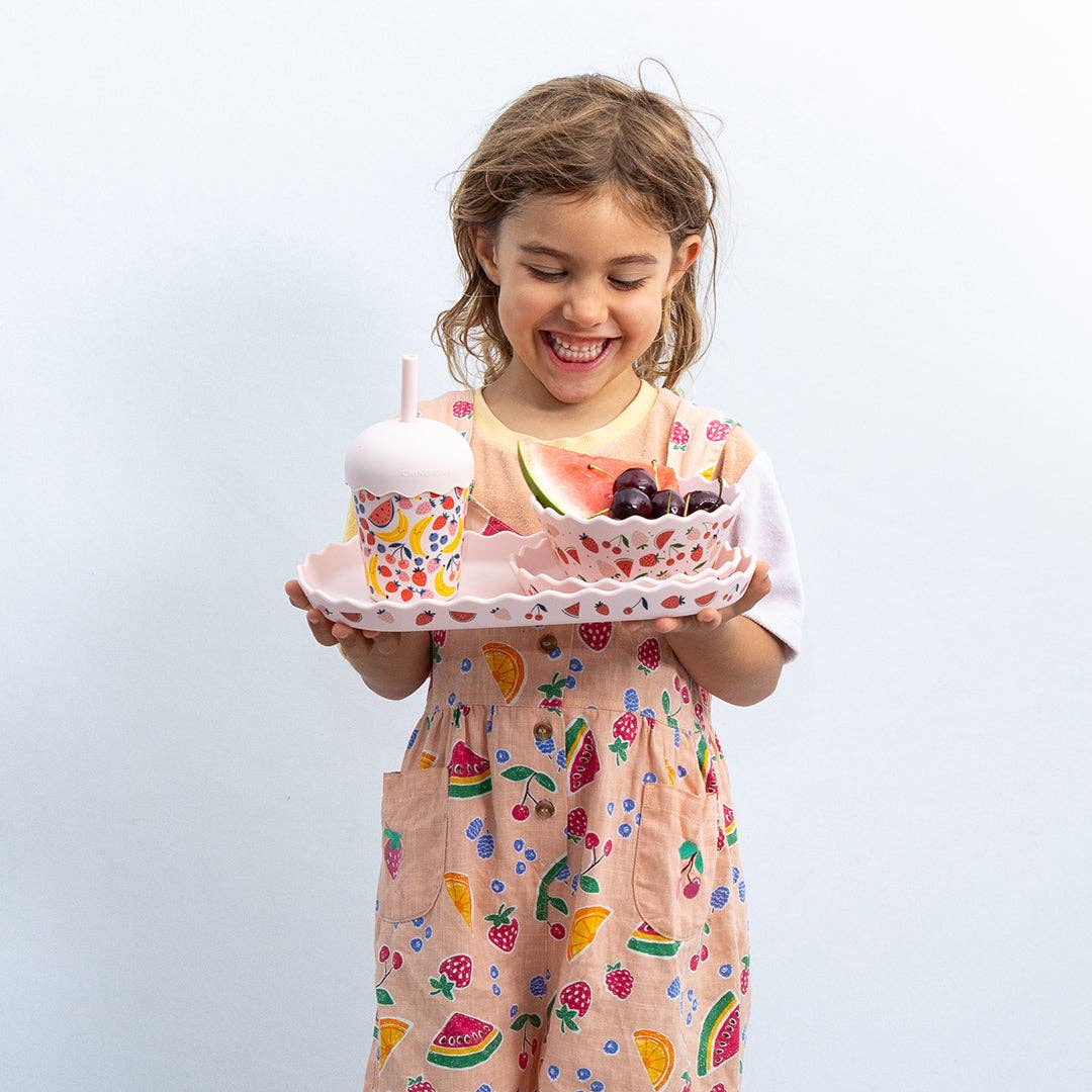 Chino Club | Fruits Pink - Mini Smoothie Cup & Straw 200ml