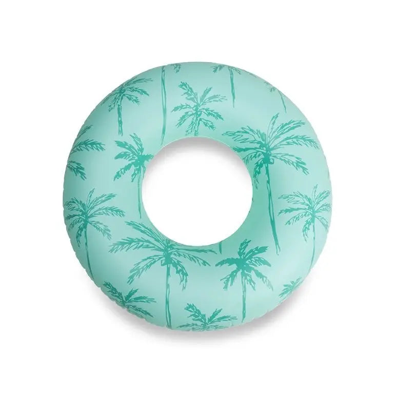 Swim Essentials | Inflatable Swim Ring - Palm Trees Green, 102cm