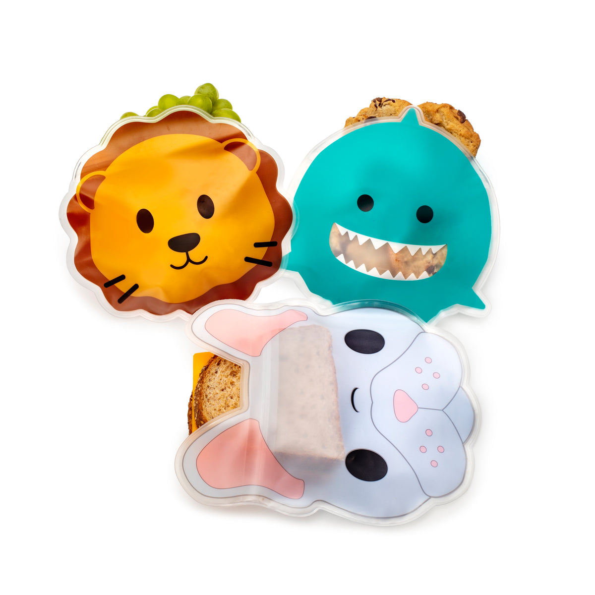 Melii | Reusable Snack Bags 6pk - Animals