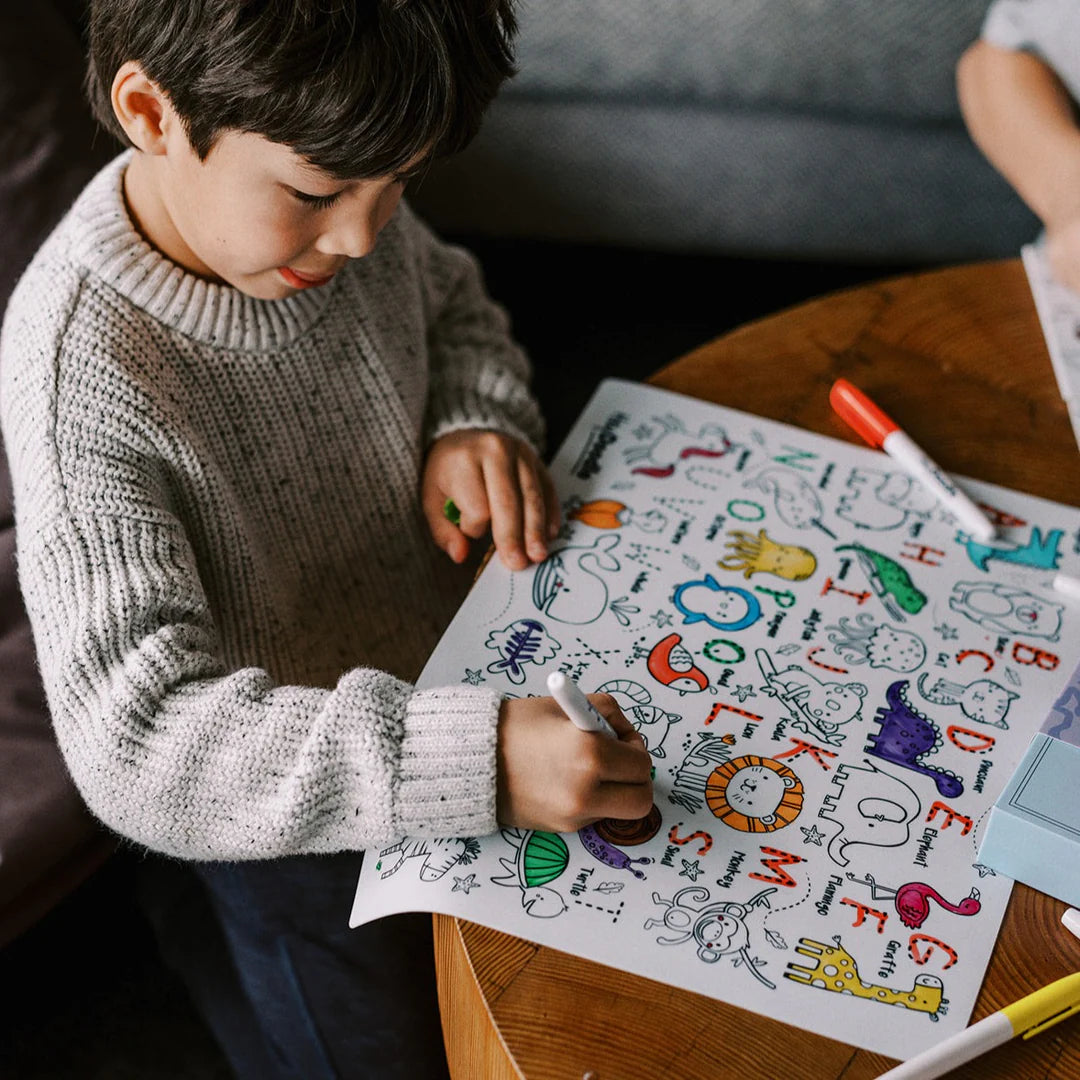 Hey Doodle | Large Colouring & Doodle Playmat - Toot Toot