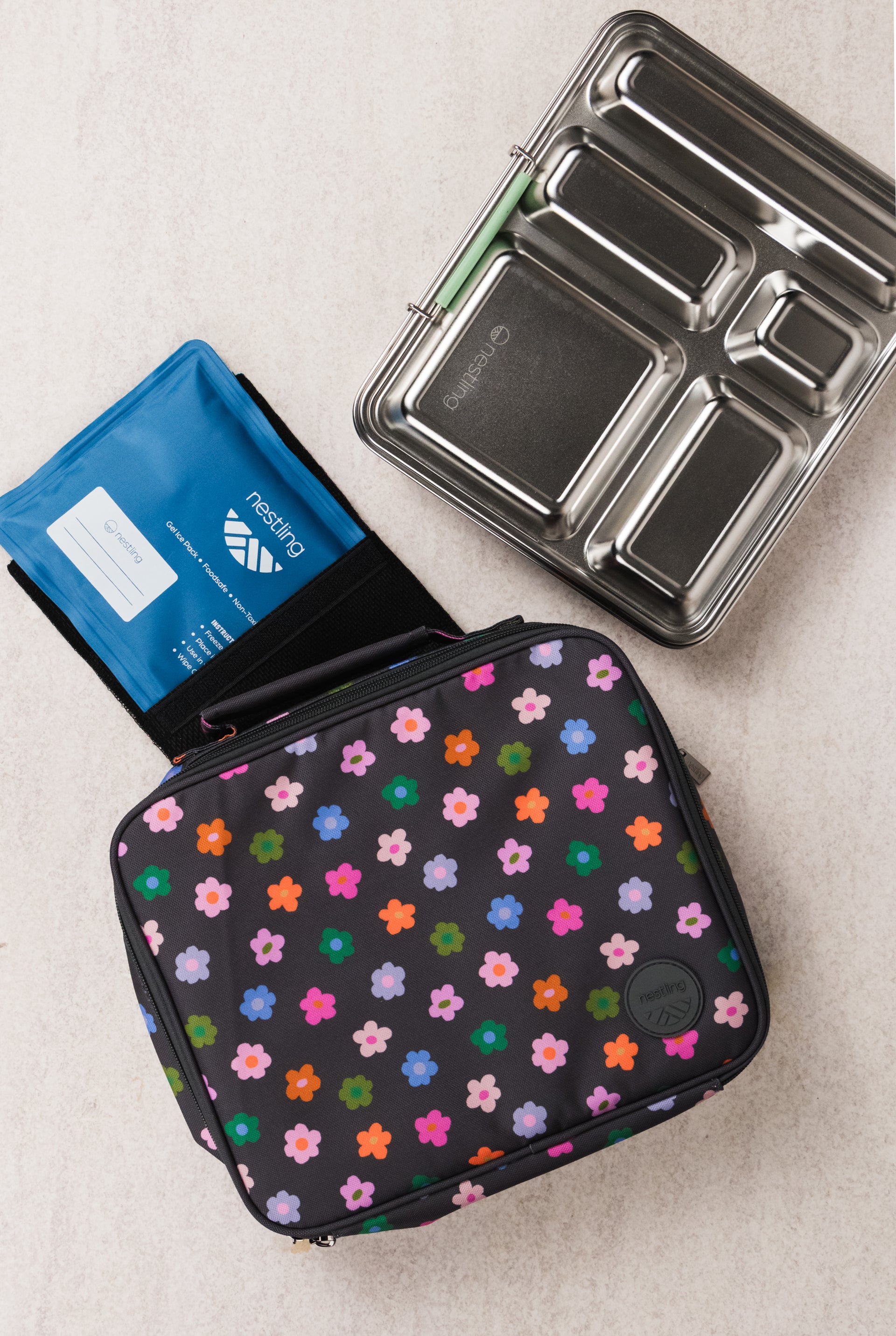 Nestling | Insulated Lunch Bag - Flowers