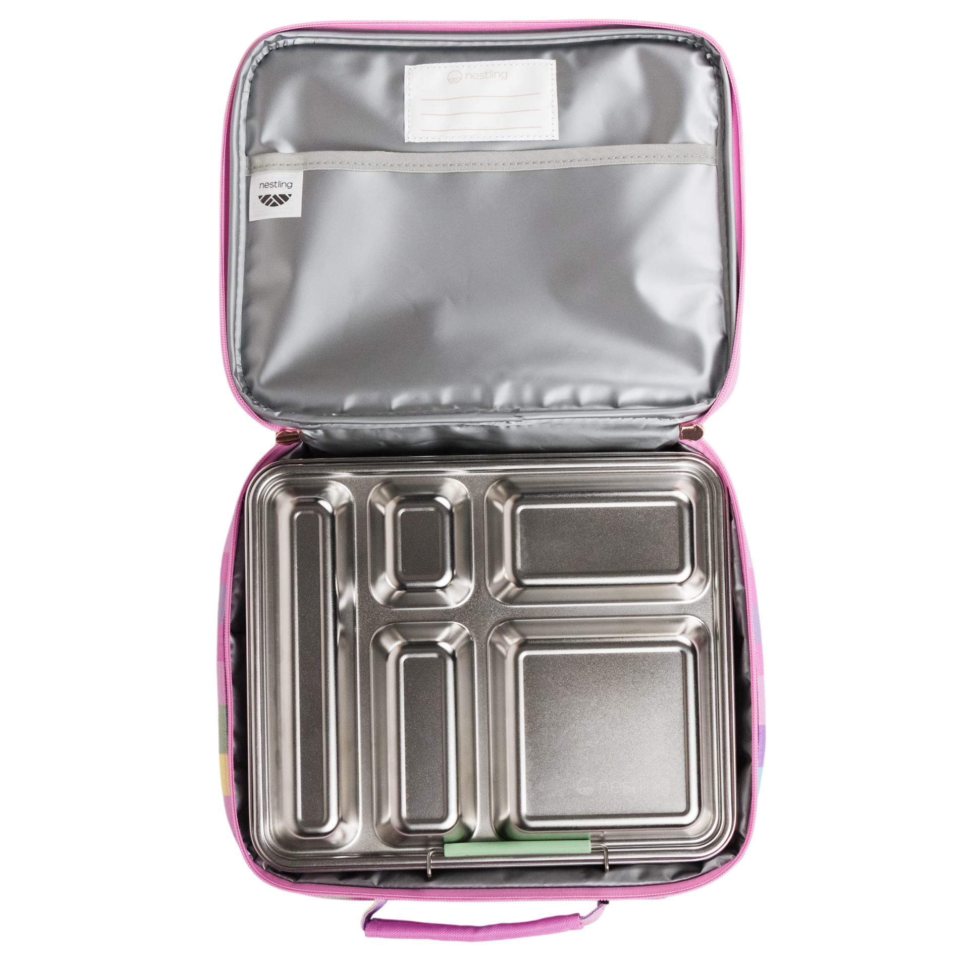 Nestling | Insulated Lunch Bag - Sorbet Stripe