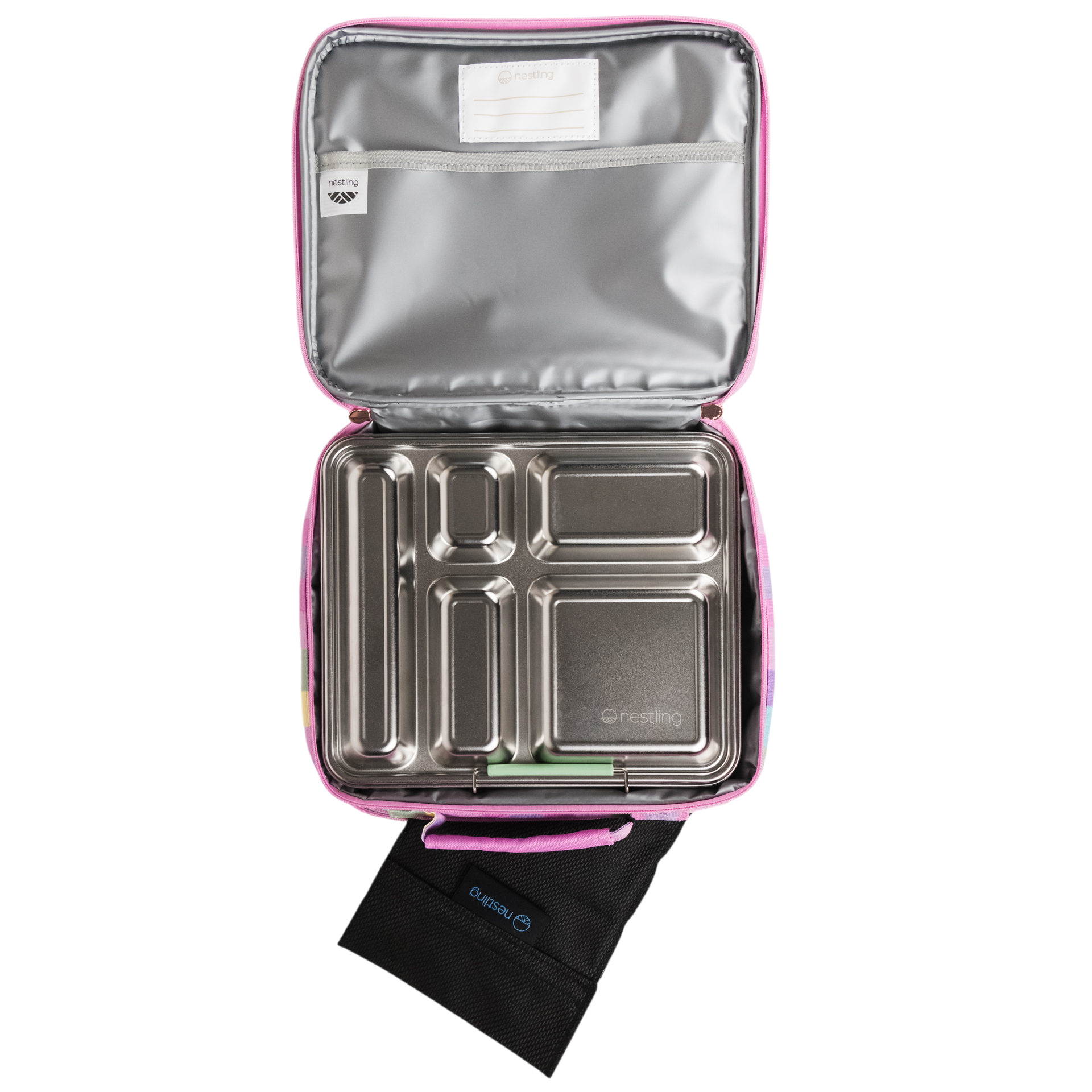 Nestling | Insulated Lunch Bag - Sorbet Stripe