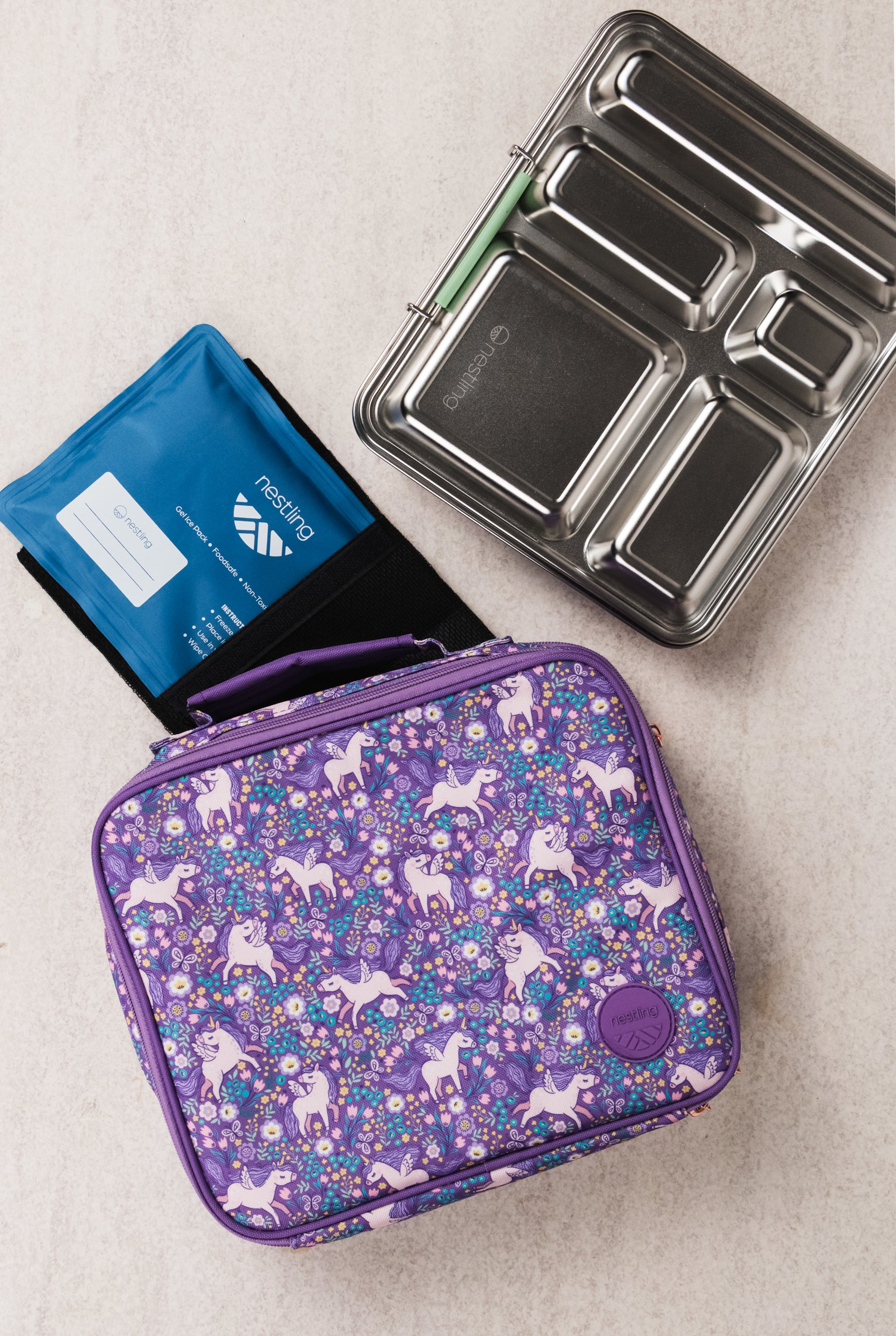 Nestling | Insulated Lunch Bag - Unicorns