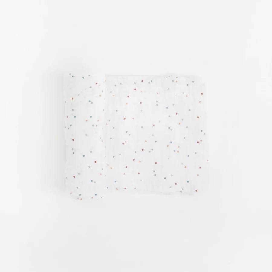 Little Unicorn | Cotton Muslin Swaddle - Dots