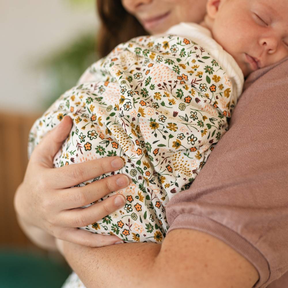 Little Unicorn | Stretch Knit Swaddle - Pressed Petals