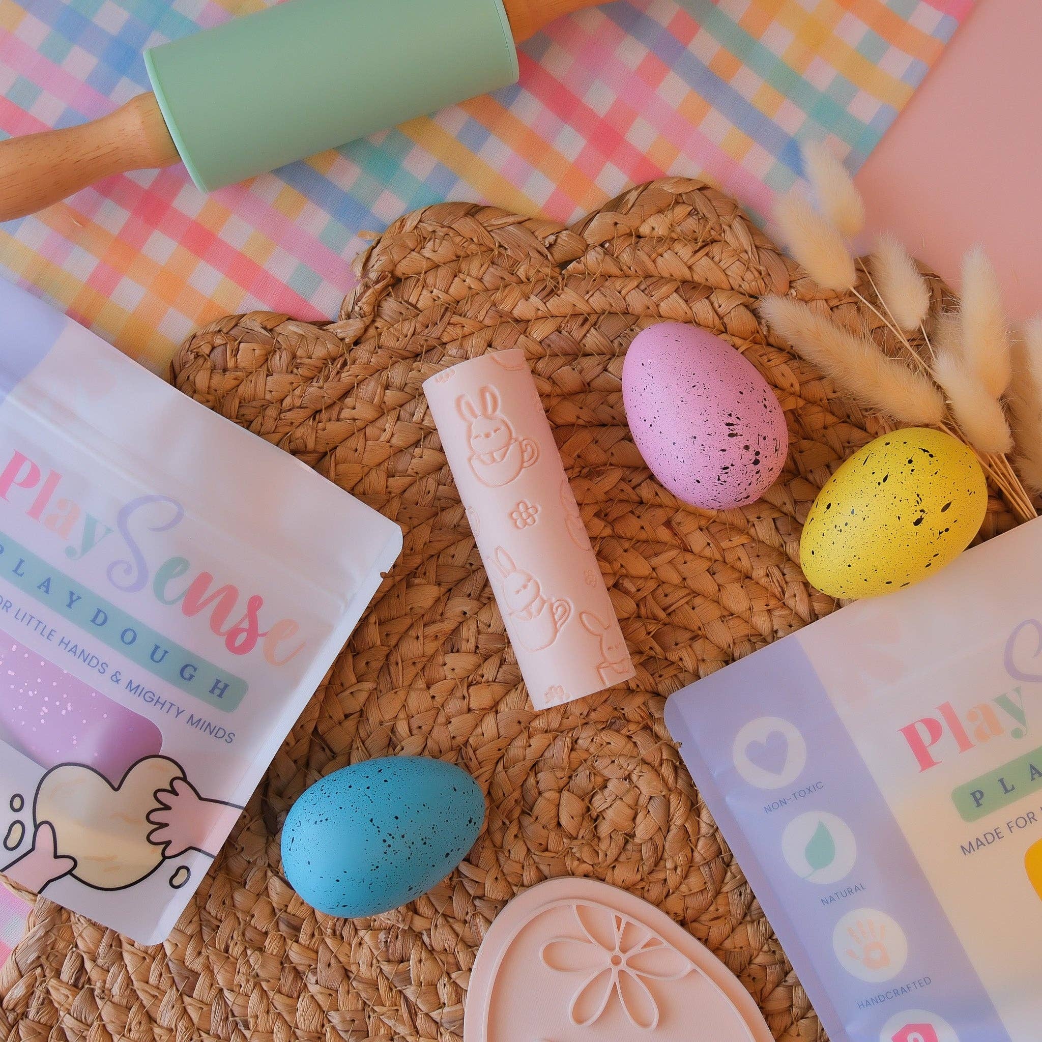 Play Sense | Eco Textured Roller - Easter Bunny Cups