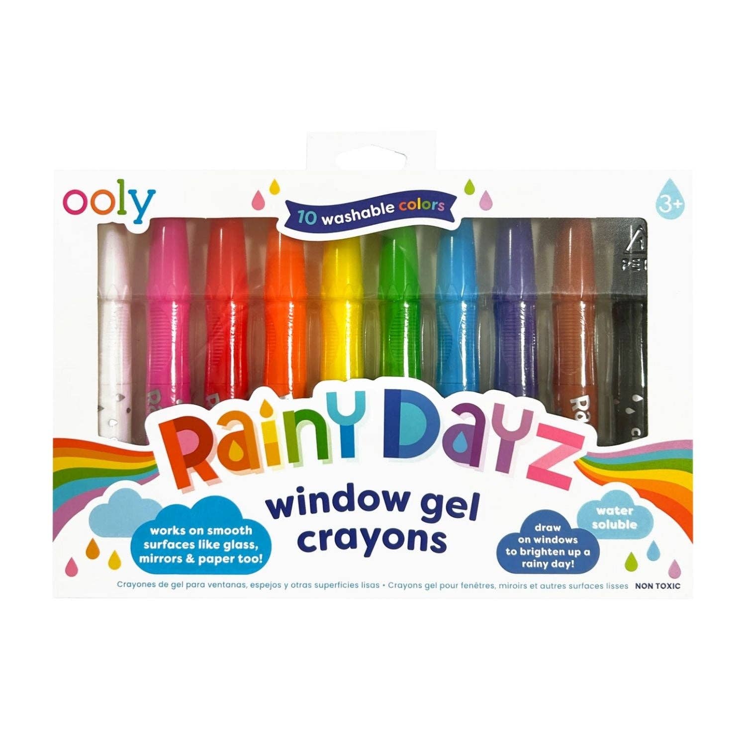 Ooly | Rainy Dayz Window Gel Crayons - Set of 10