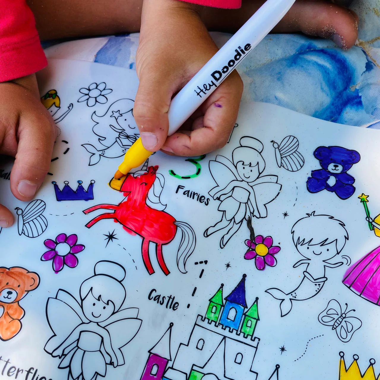 Hey Doodle | Large Colouring & Doodle Playmat - Sugar & Spice