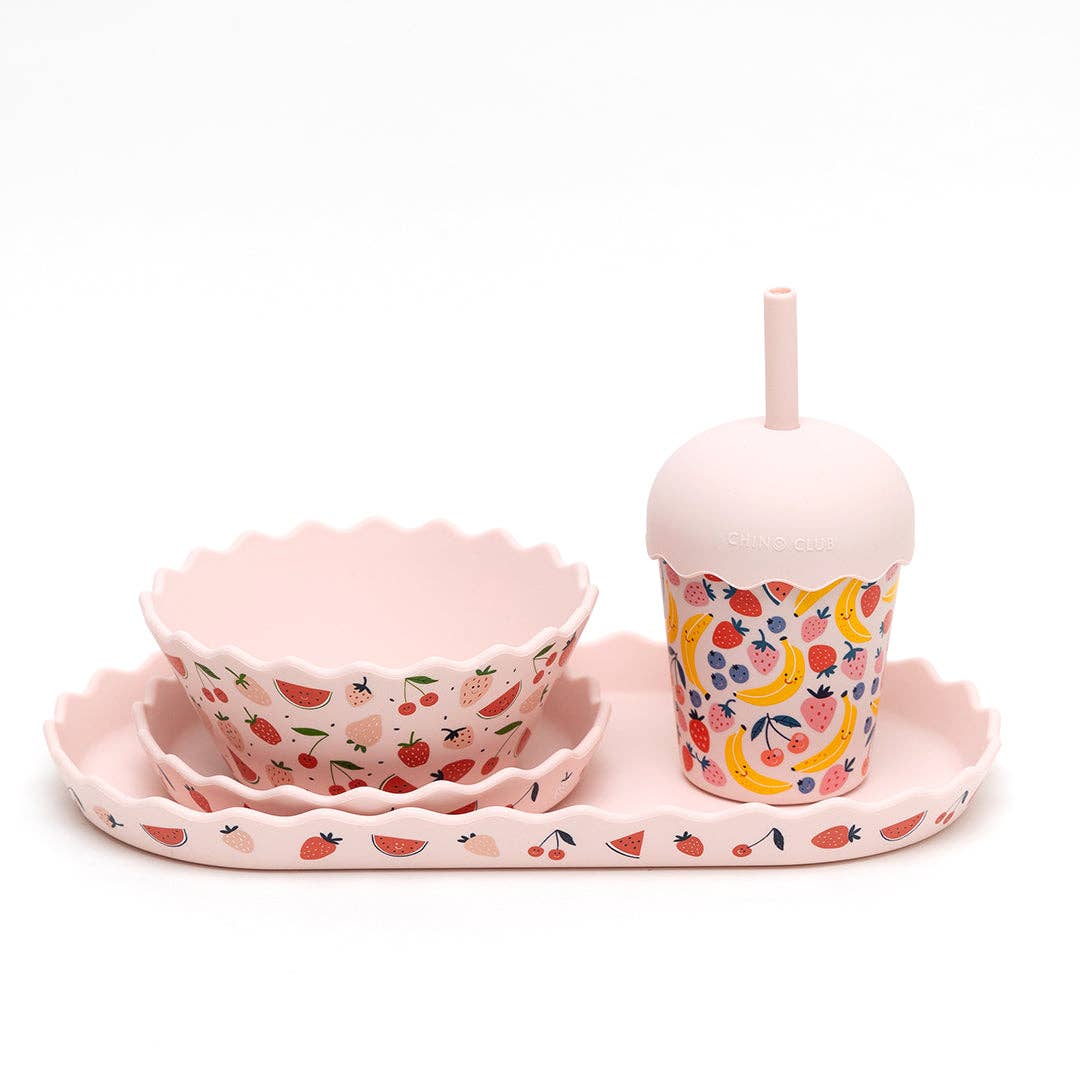 Chino Club | Fruits Pink - Mini Smoothie Cup & Straw 200ml