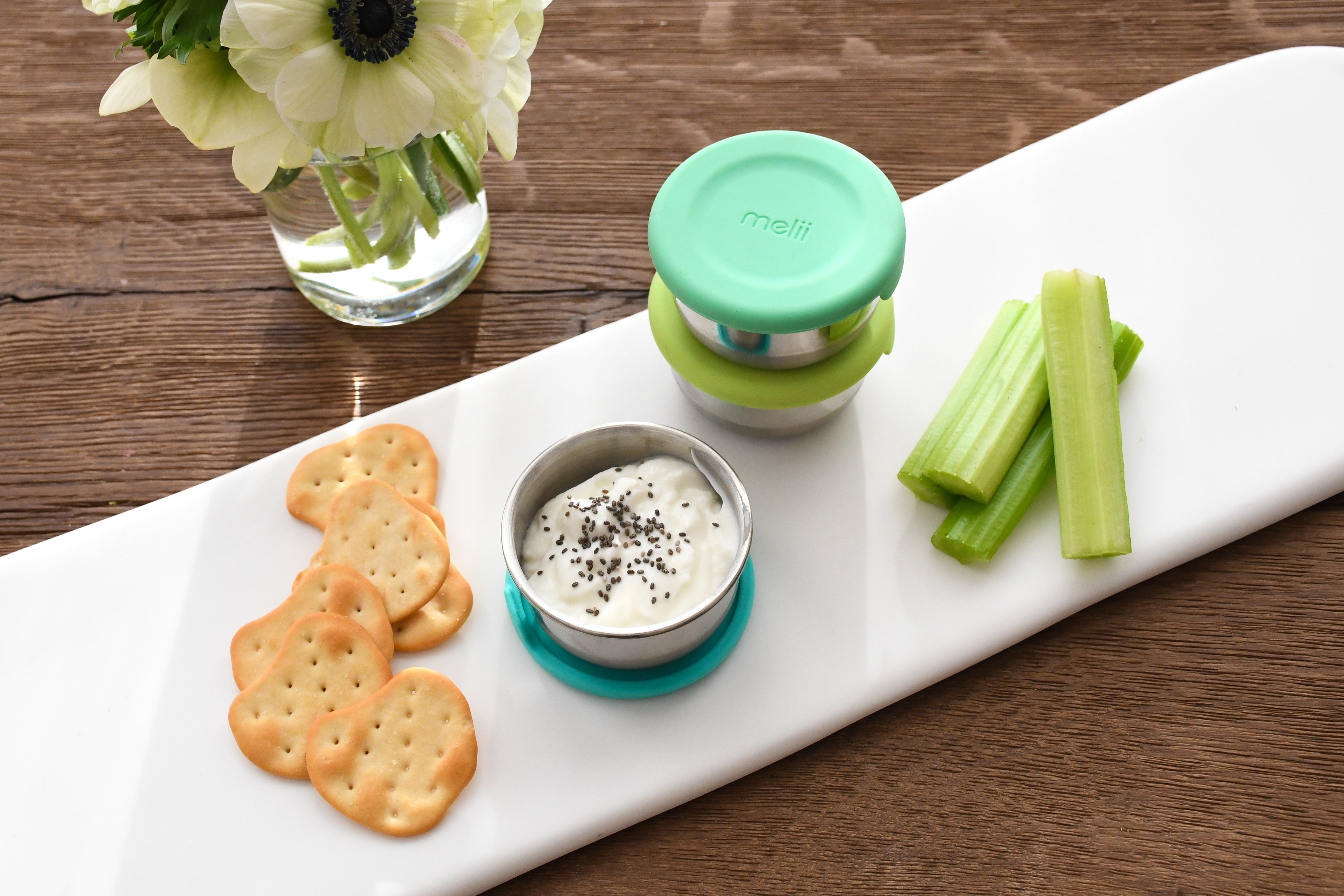 Melii | Mini Silicone & Stainless Steel Containers - 3pk