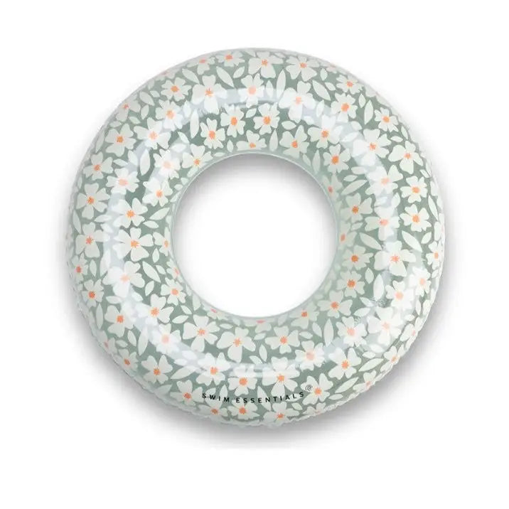 Swim Essentials | Inflatable Swim Ring - Florish Green, 90cm