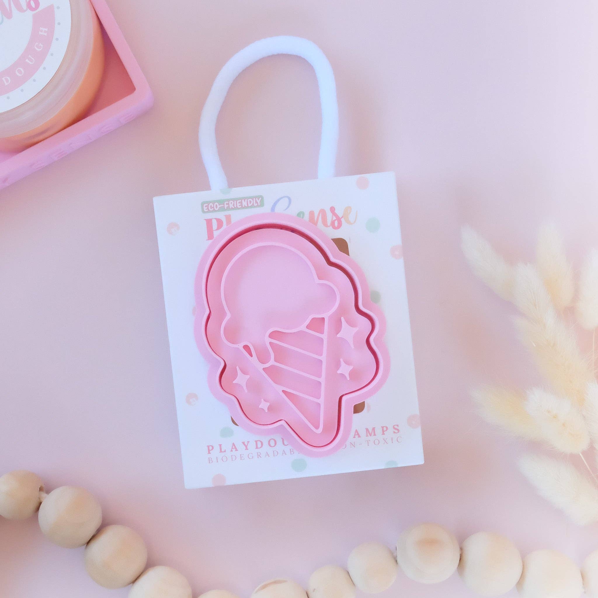 Play Sense | Eco Playdough Stamp - Celebration Ice Cream