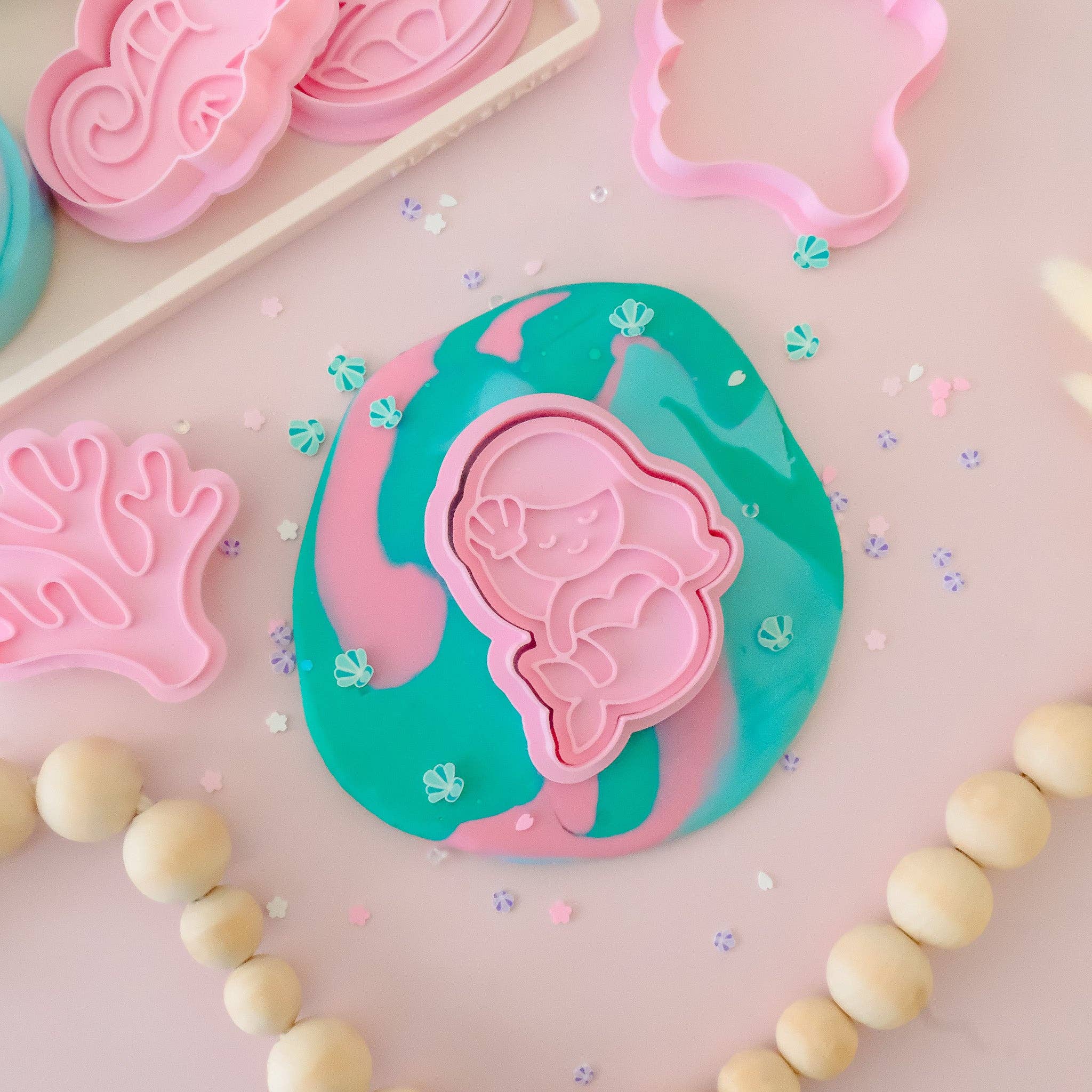 Play Sense | Eco Playdough Stamp - Mermaid