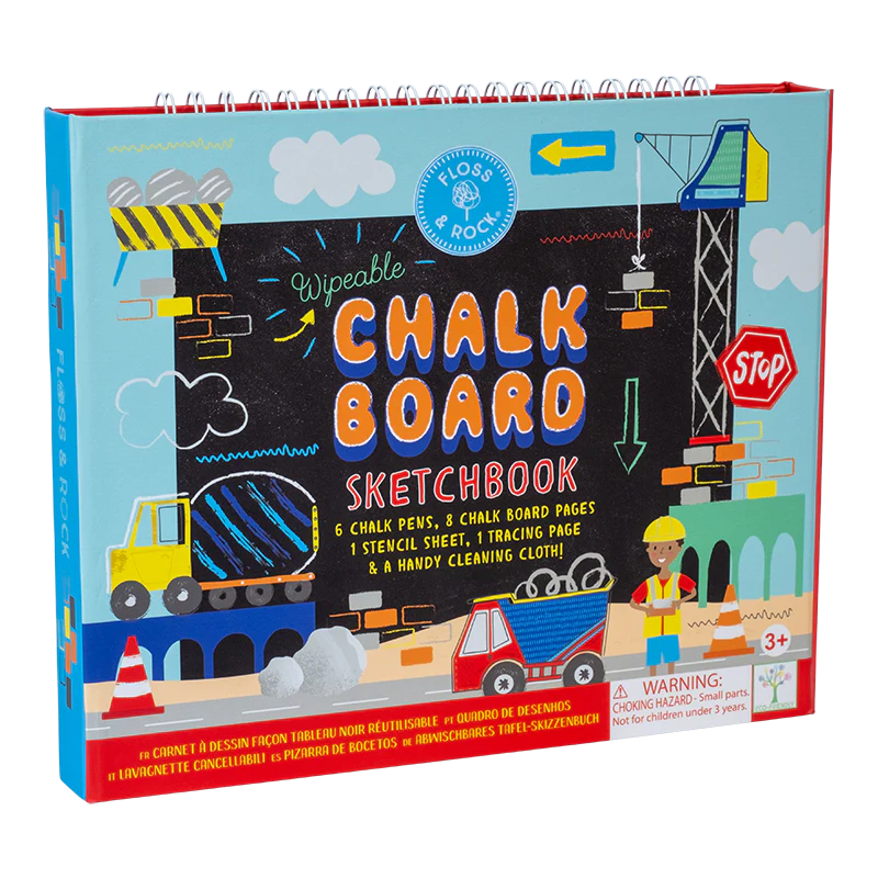 Floss & Rock | Chalk Board Sketchbook - Construction