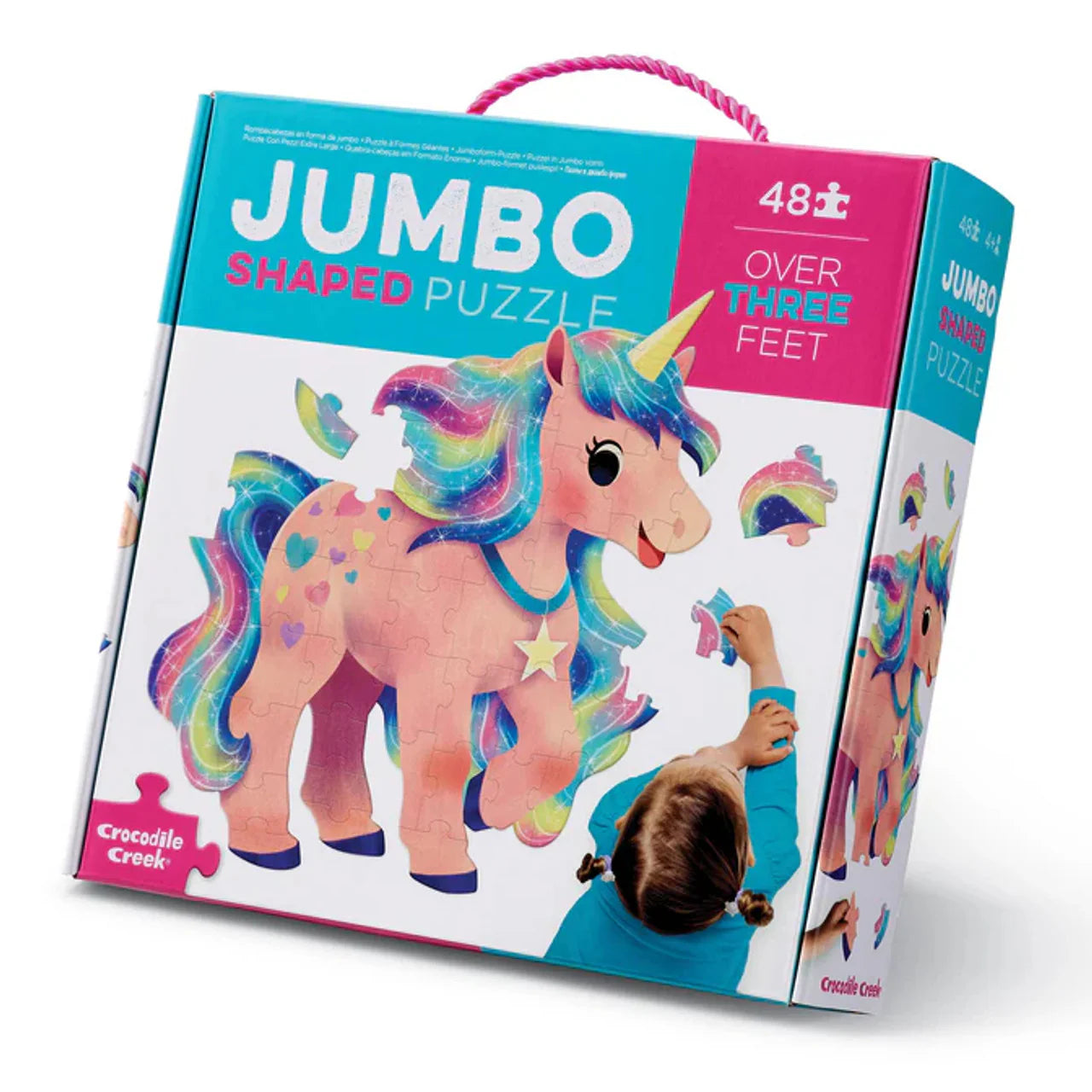 Crocodile Creek | 48pc Jumbo Shaped Puzzle - Unicorn