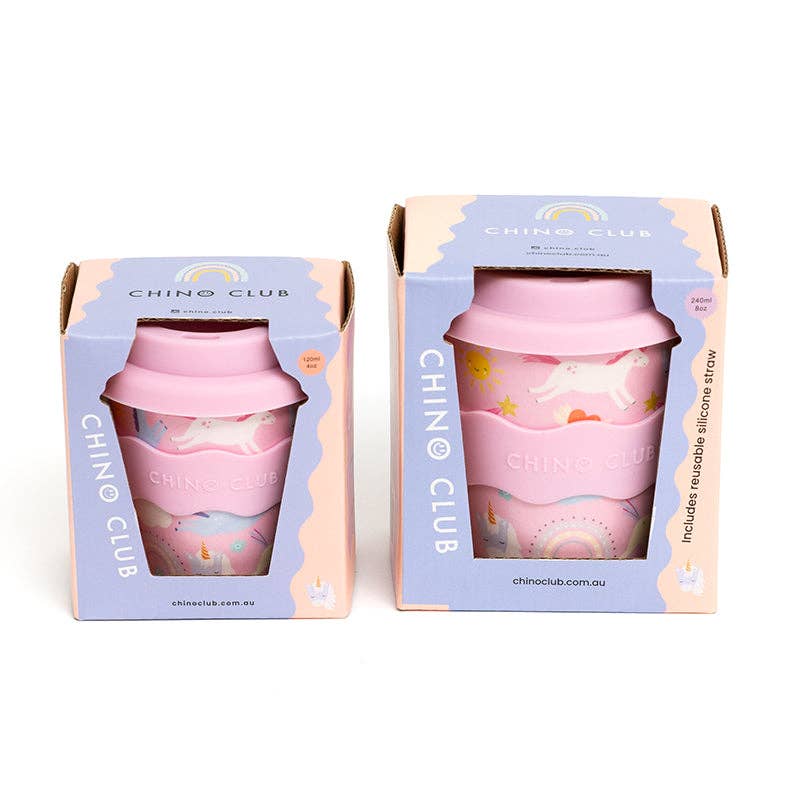 Chino Club | Pink Unicorn - Kids Keep Cup 8oz