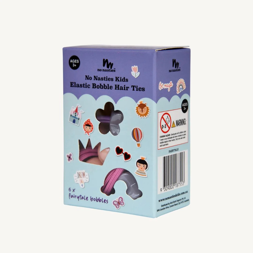 No Nasties | Elastic Hair Bobbles 6pk - Fairy Tale