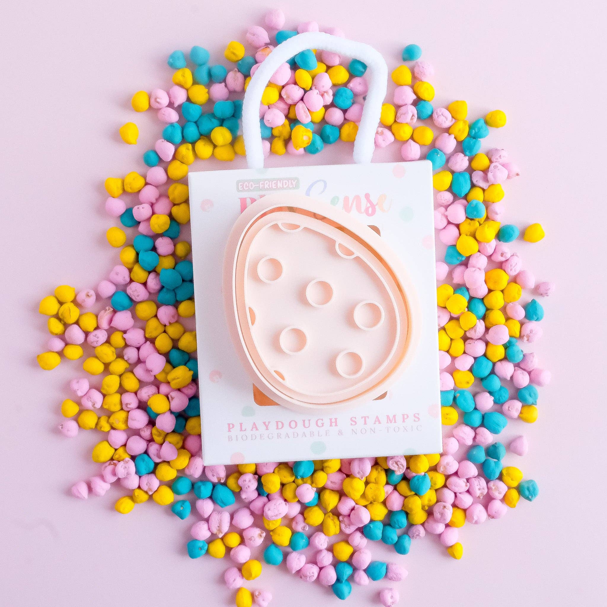 Play Sense | Eco Playdough Stamp - Easter Egg Dots