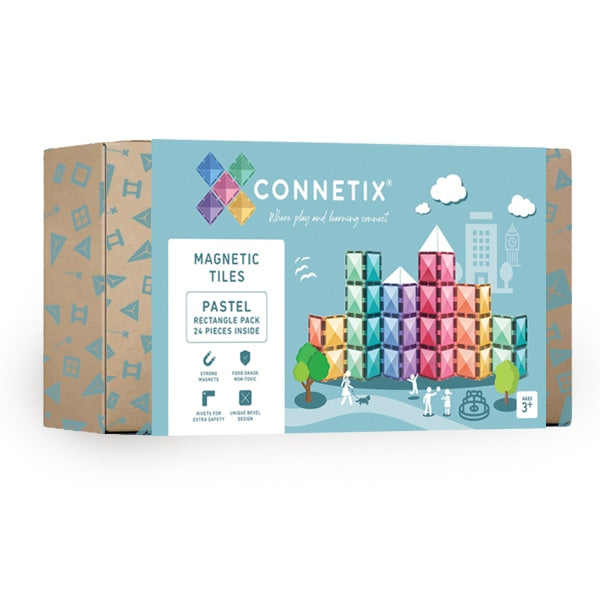 Connetix | Pastel Rectangle Pack - 24 pc
