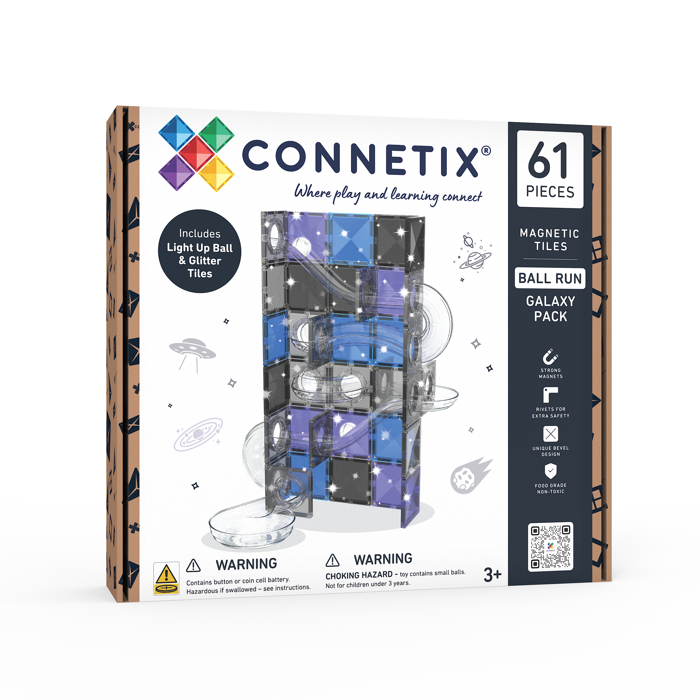 CONNETIX | Galaxy Ball Run Pack - 61pc