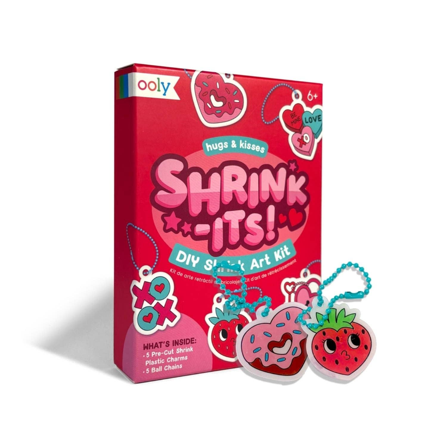 Ooly | Mini Shrink-Its! DIY Shrink Art Kit - Hugs & Kisses