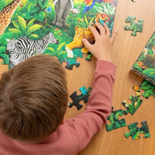 Crocodile Creek | 100pc Holographic Puzzle - Jungle Paradise