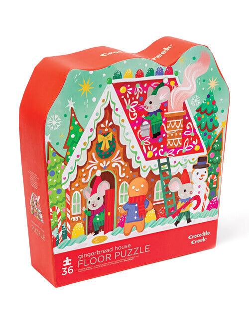 Crocodile Creek | 36pc Floor Puzzle - Gingerbread House