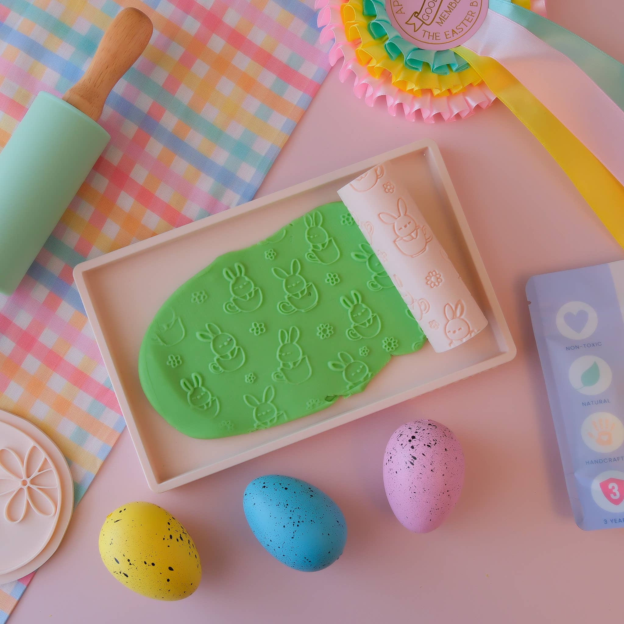 Play Sense | Eco Textured Roller - Easter Bunny Cups