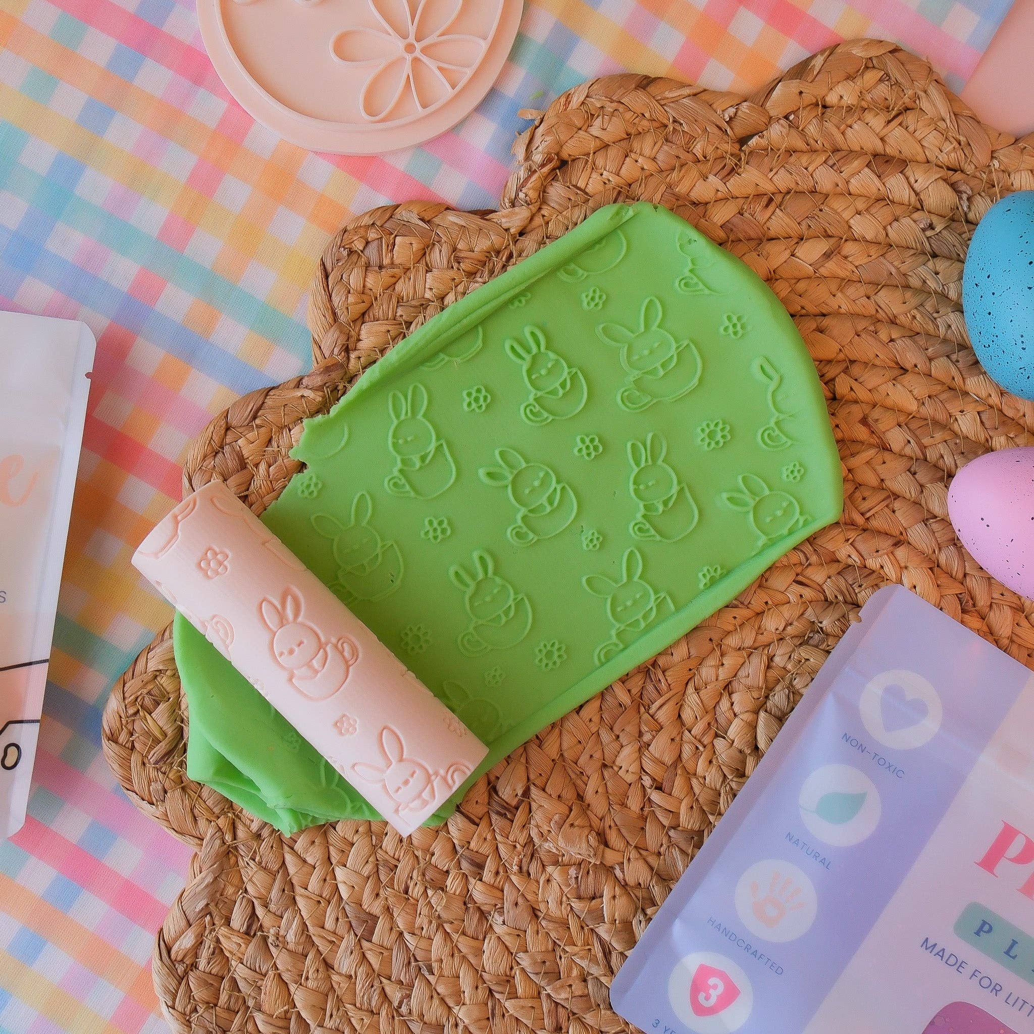Play Sense | Eco Textured Roller - Easter Bunny Cups