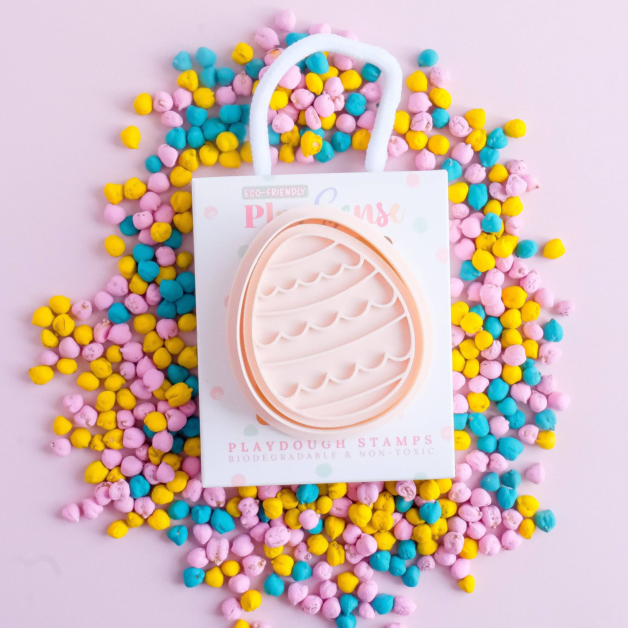 Play Sense | Eco Playdough Stamp - Easter Egg Waves
