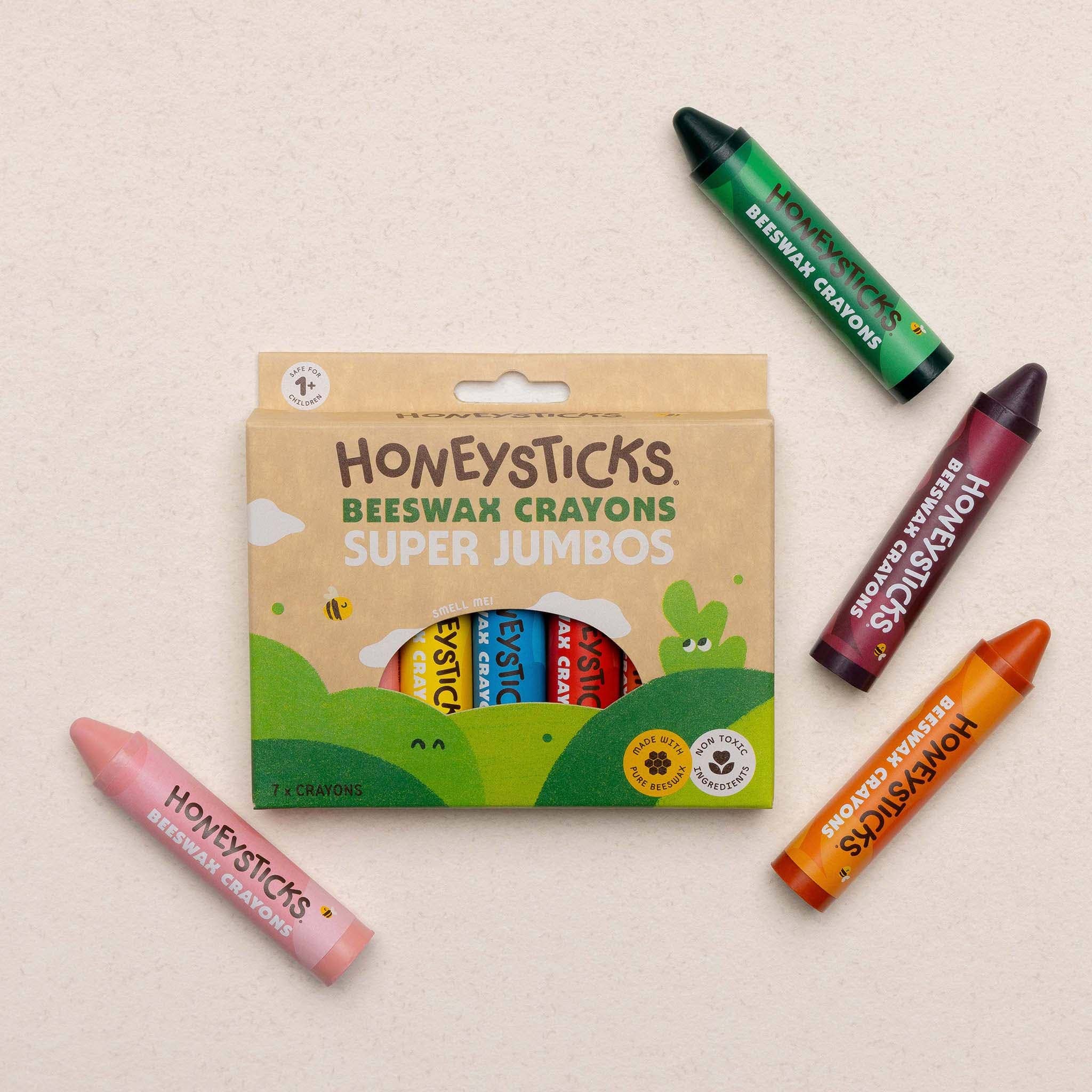 Honeysticks | Beeswax Crayons Super Jumbos - 7pk