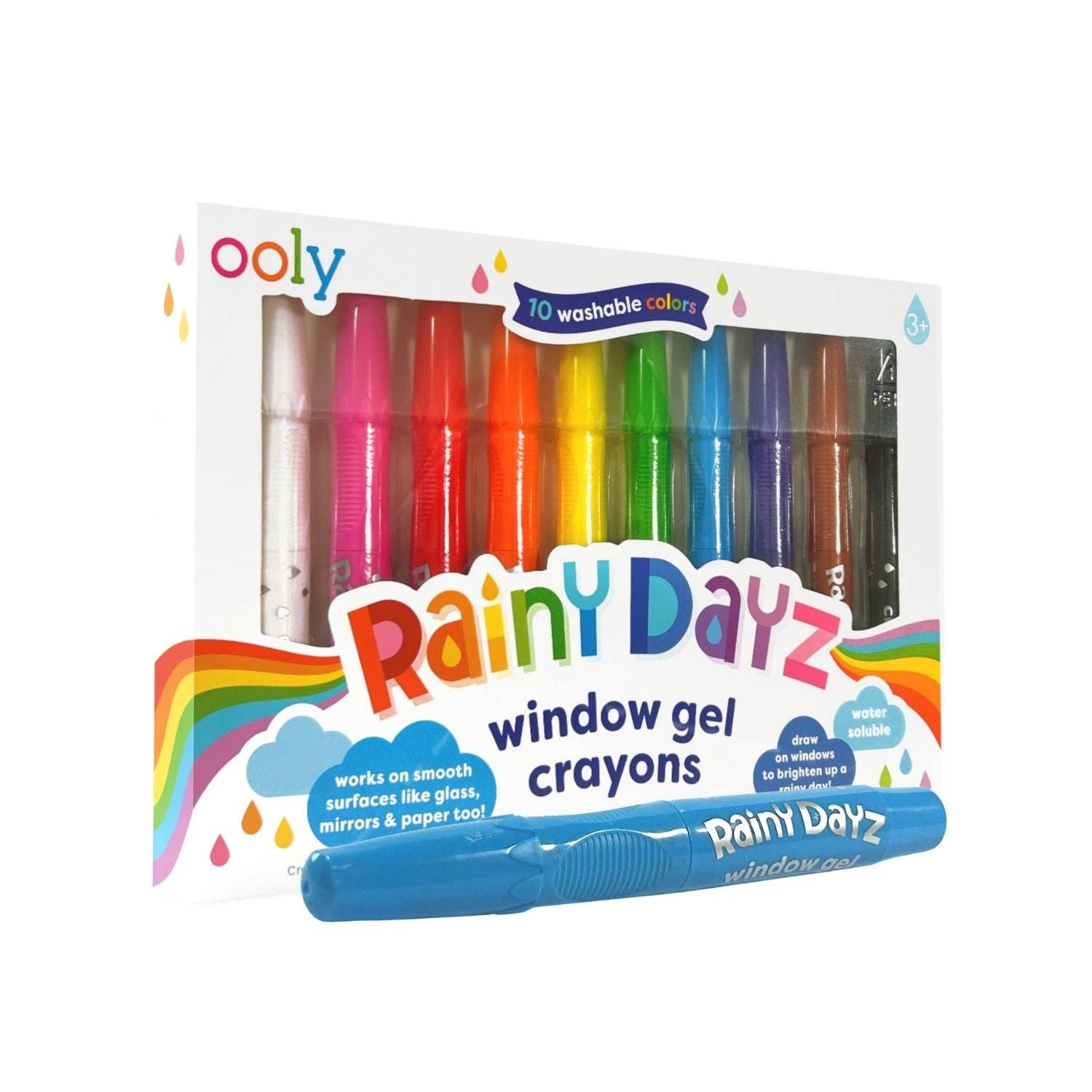 Ooly | Rainy Dayz Window Gel Crayons - Set of 10