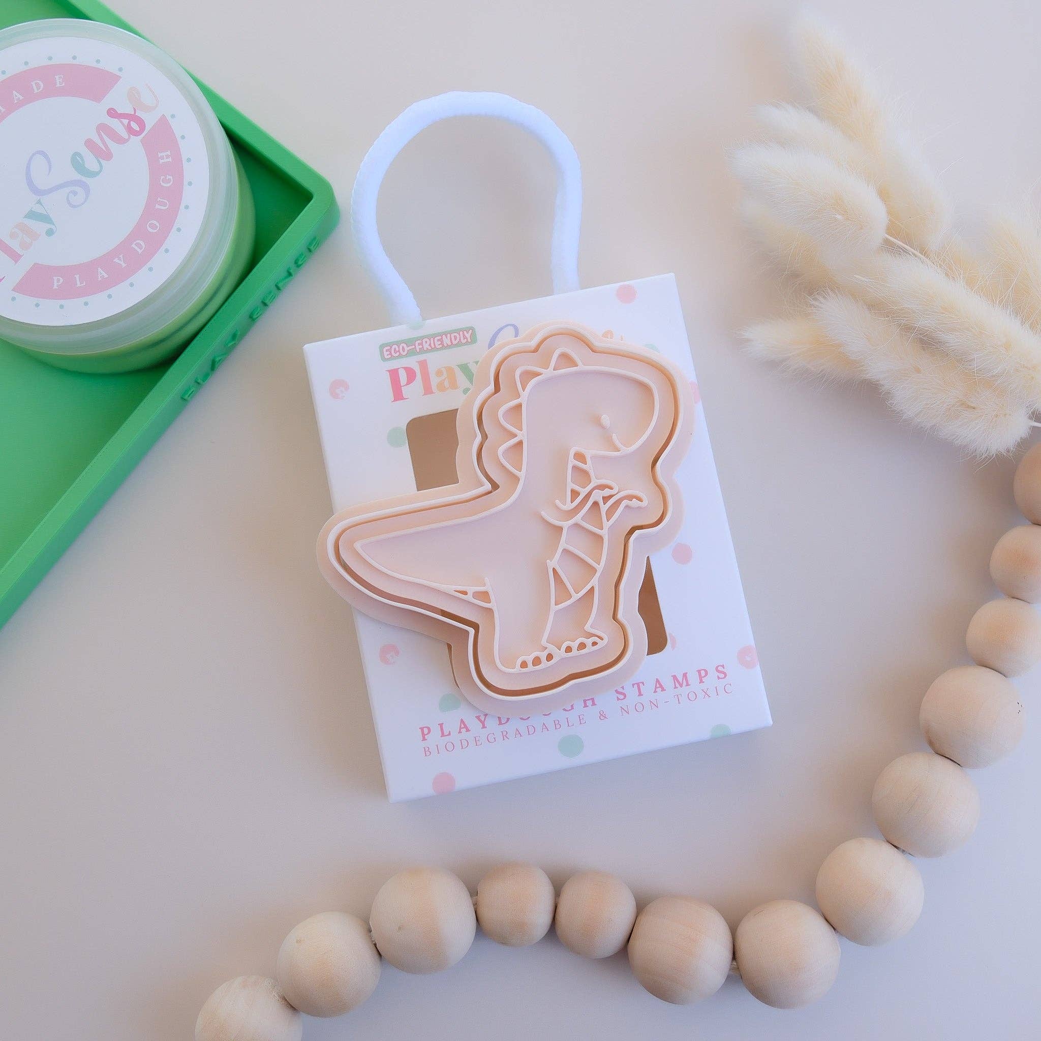 Play Sense | Eco Playdough Stamp - T-Rex