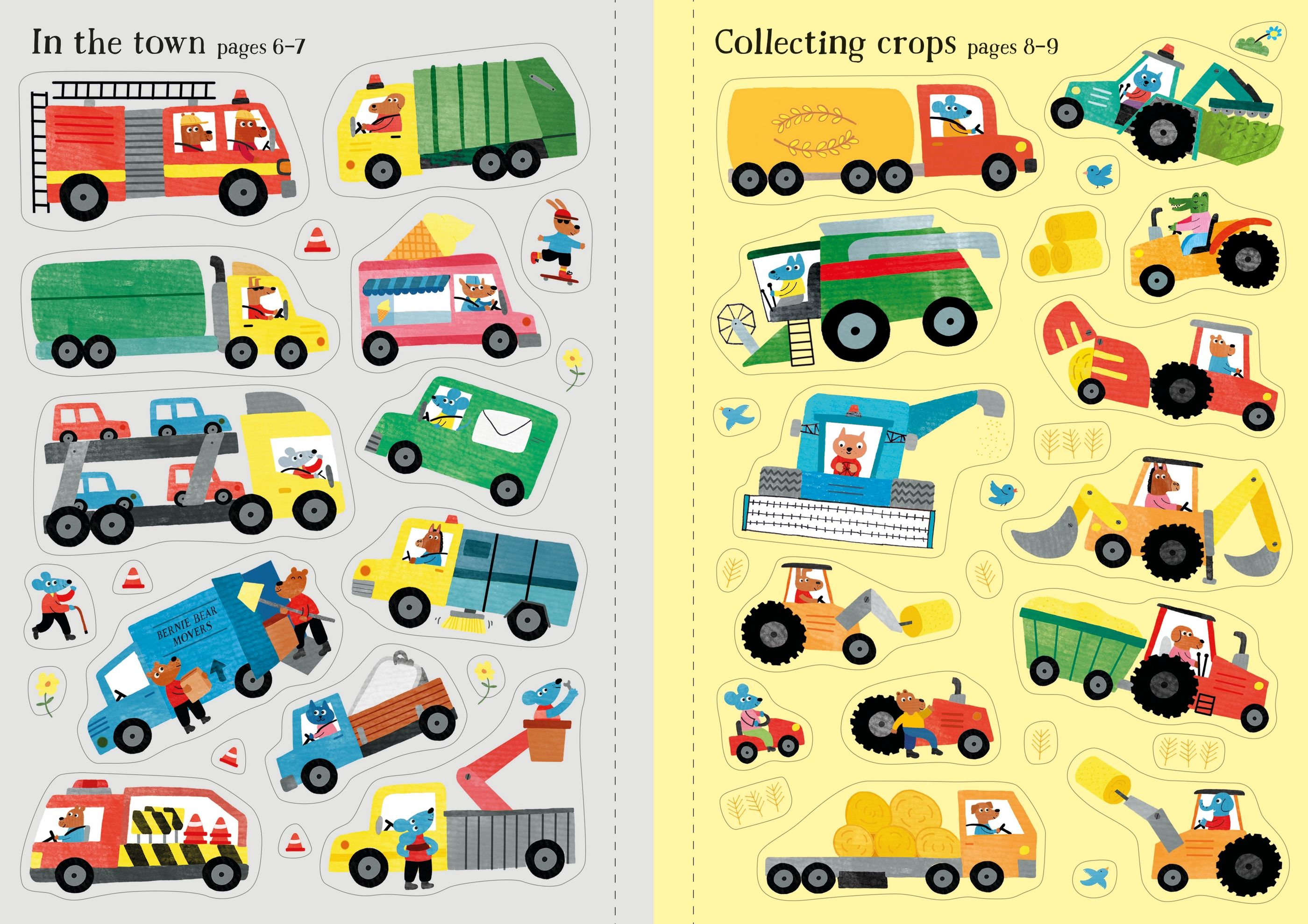 Usborne Books | Little First Stickers - Tractors and Trucks