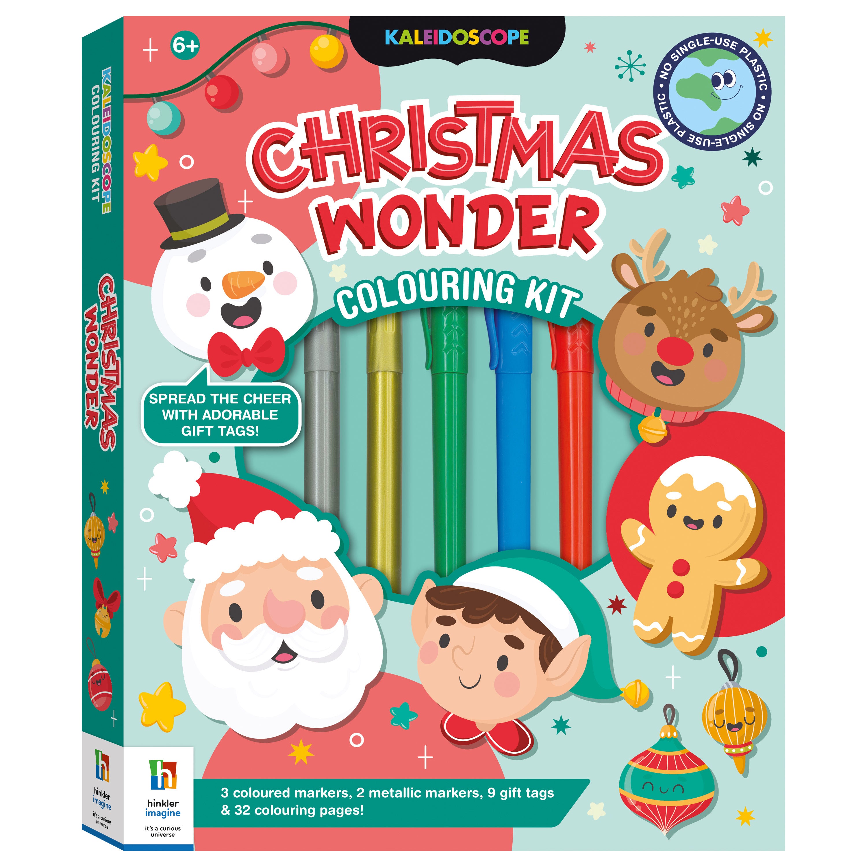 Hinkler | Kaleidoscope Colouring Kit Christmas Wonder